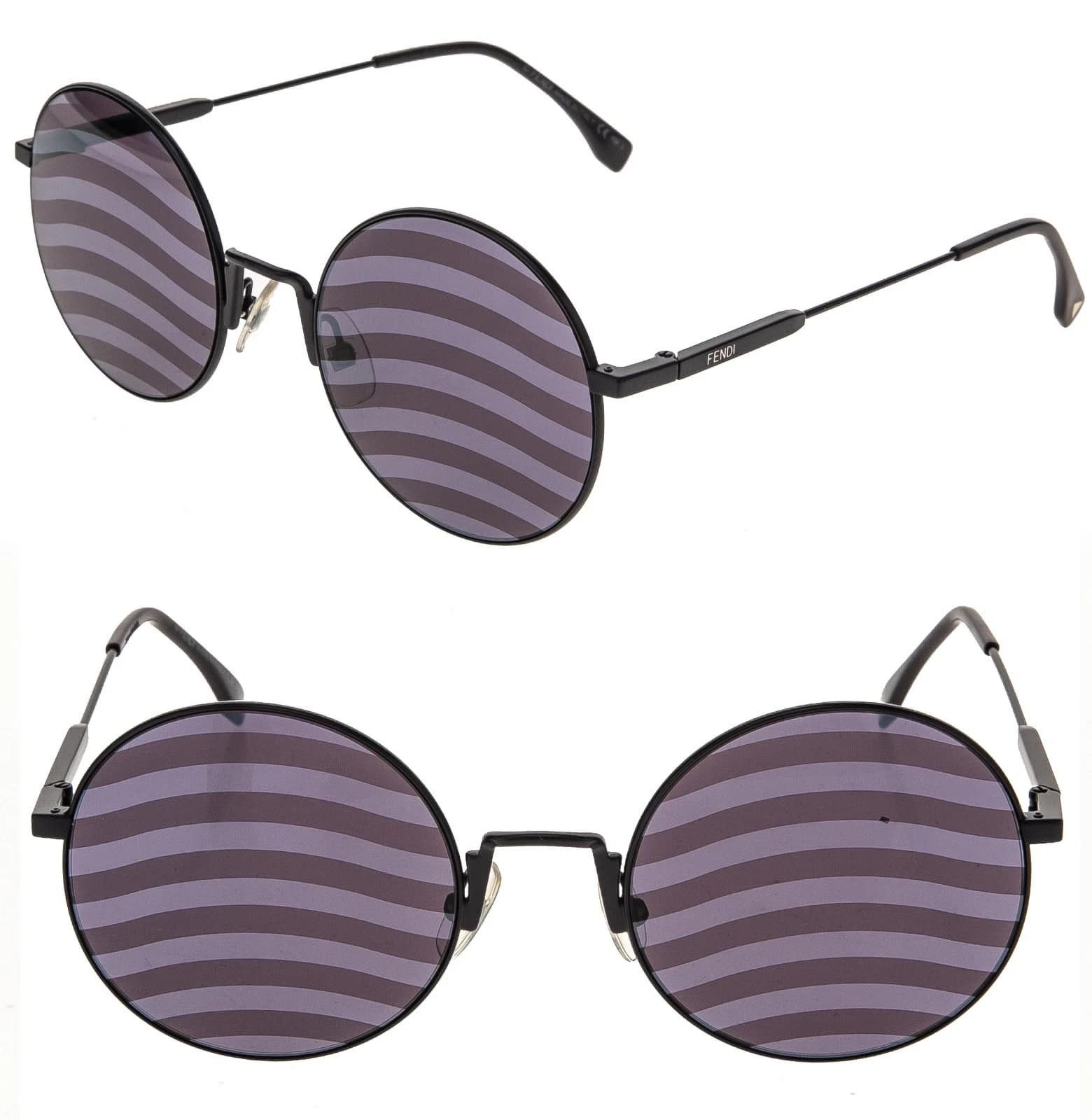 Fendi FENDI FF0248S 0248 Waves Purple Violet Mirrored Sunglasses Size ONE SIZE - 1 Thumbnail