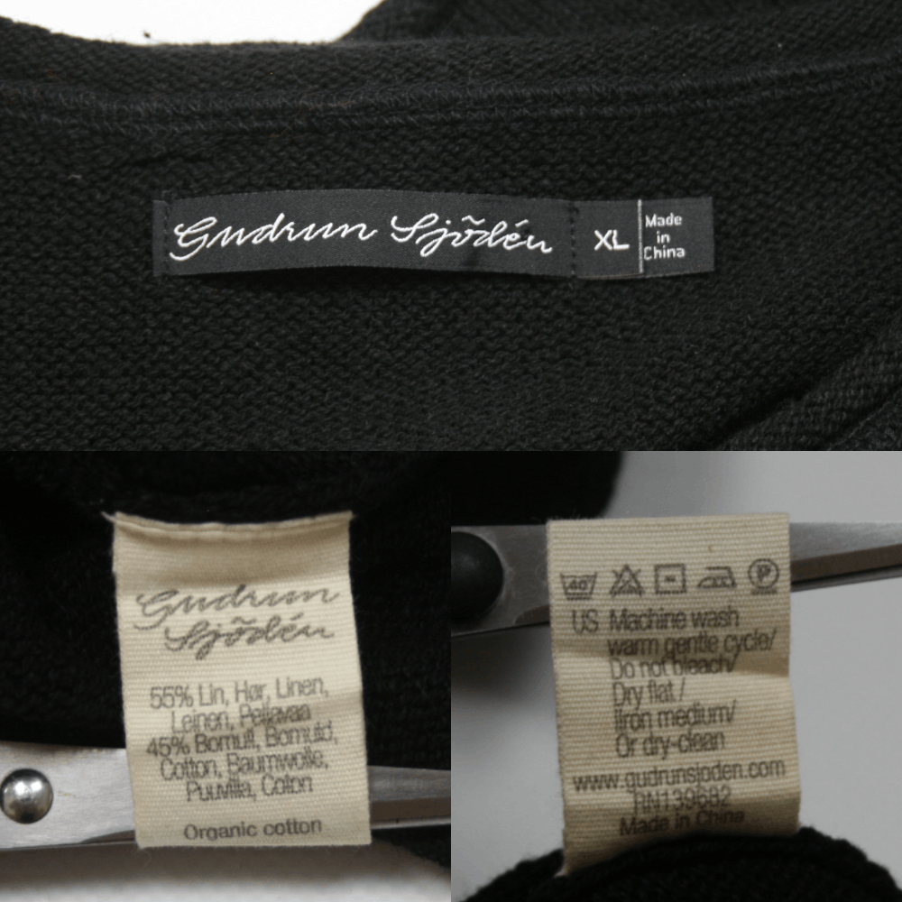 Gudrun Sjoden Ieroglif Logo Linen Cotton Knit Size XL / US 12-14 / IT 48-50 - 7 Thumbnail