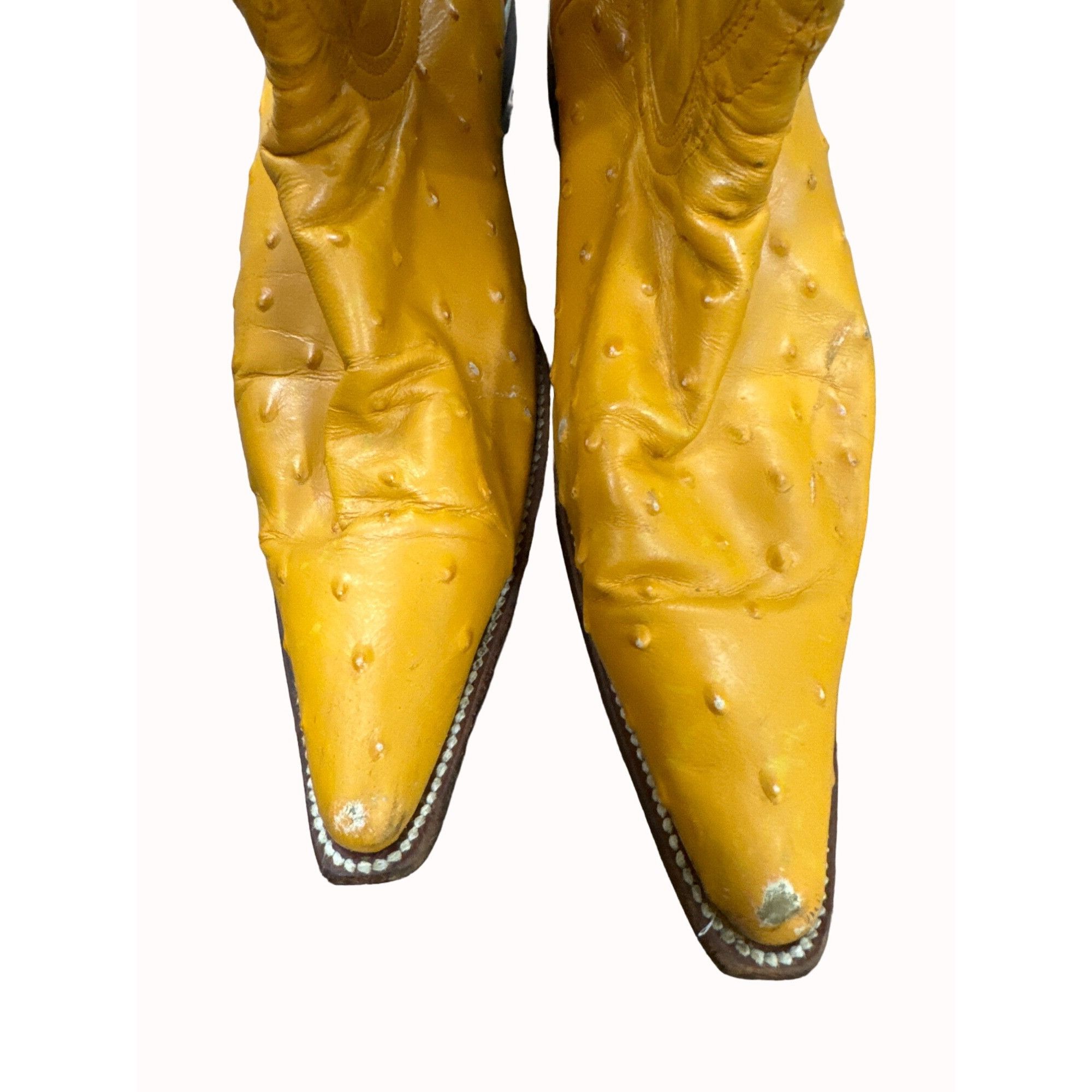 Other Potrero men’s leather orange western cowboy boots shoes size Size US 8 / EU 41 - 4 Thumbnail