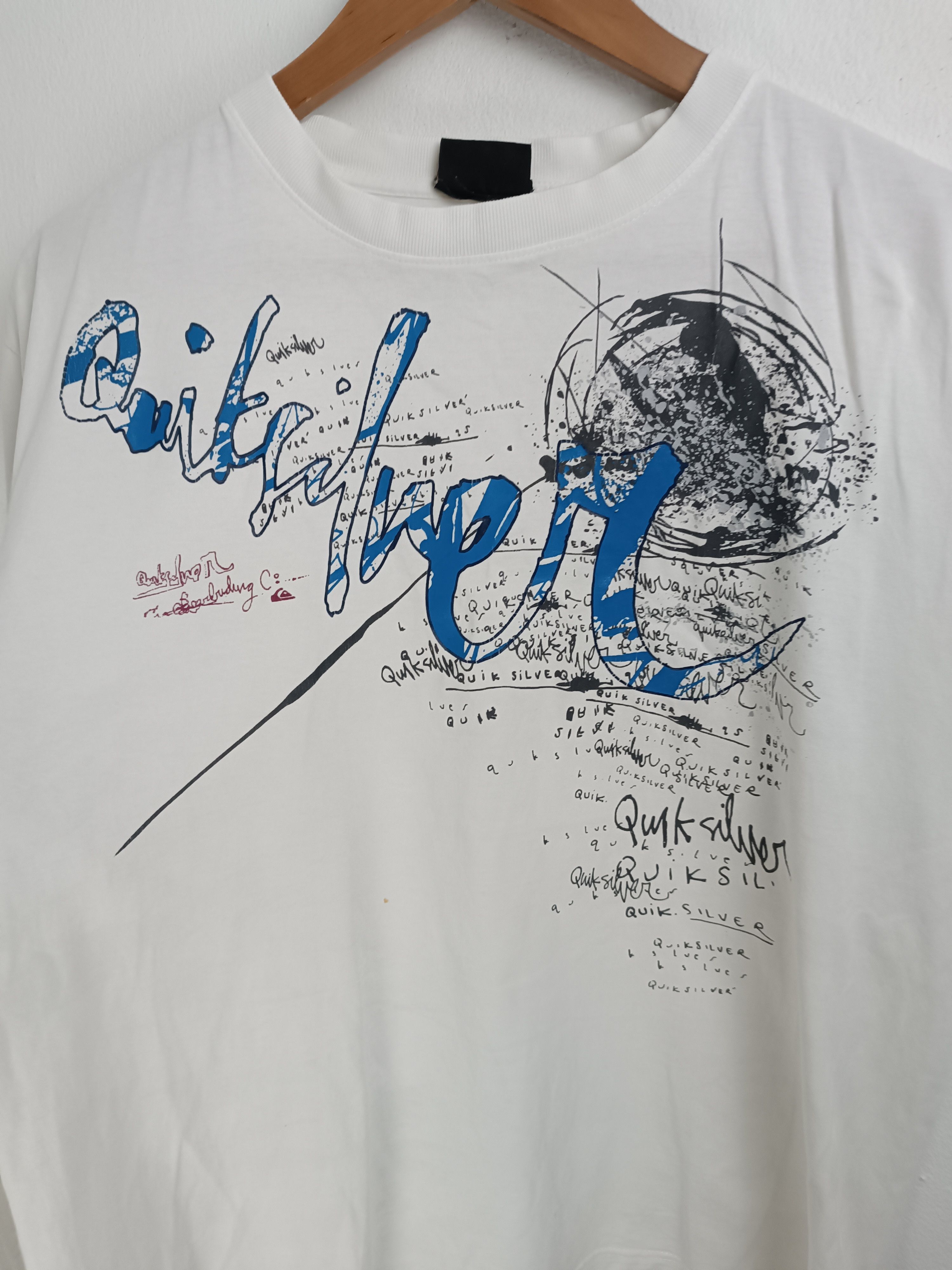 Quiksilver VINTAGE 90S QUIKSILVER CRAZY DESIGN Y2K STYLE VERY RARE Size US L / EU 52-54 / 3 - 11 Thumbnail