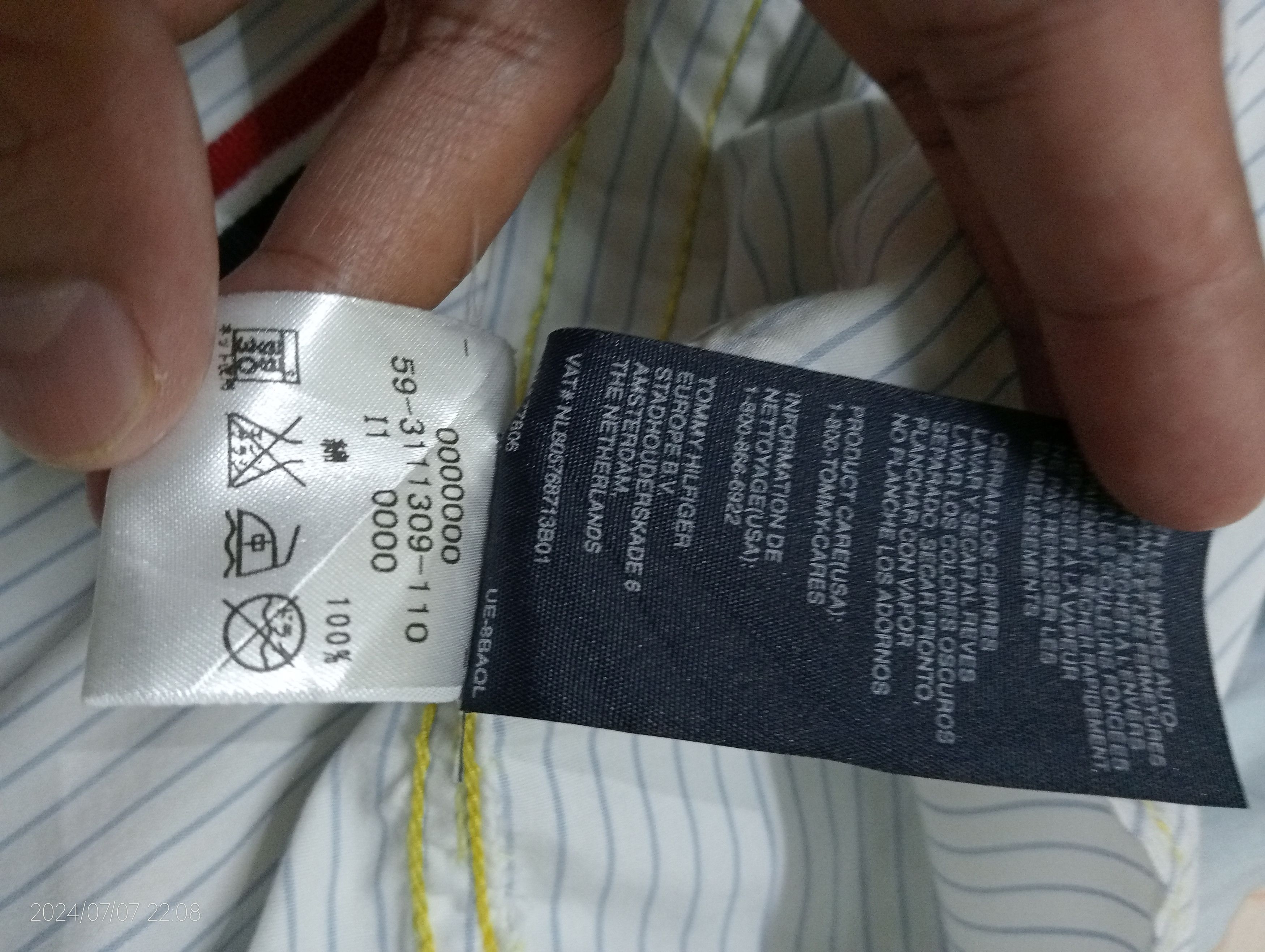 Tommy Hilfiger Tommy Hilfiger Long Sleeve Shirt Button Down Size US M / EU 48-50 / 2 - 6 Thumbnail