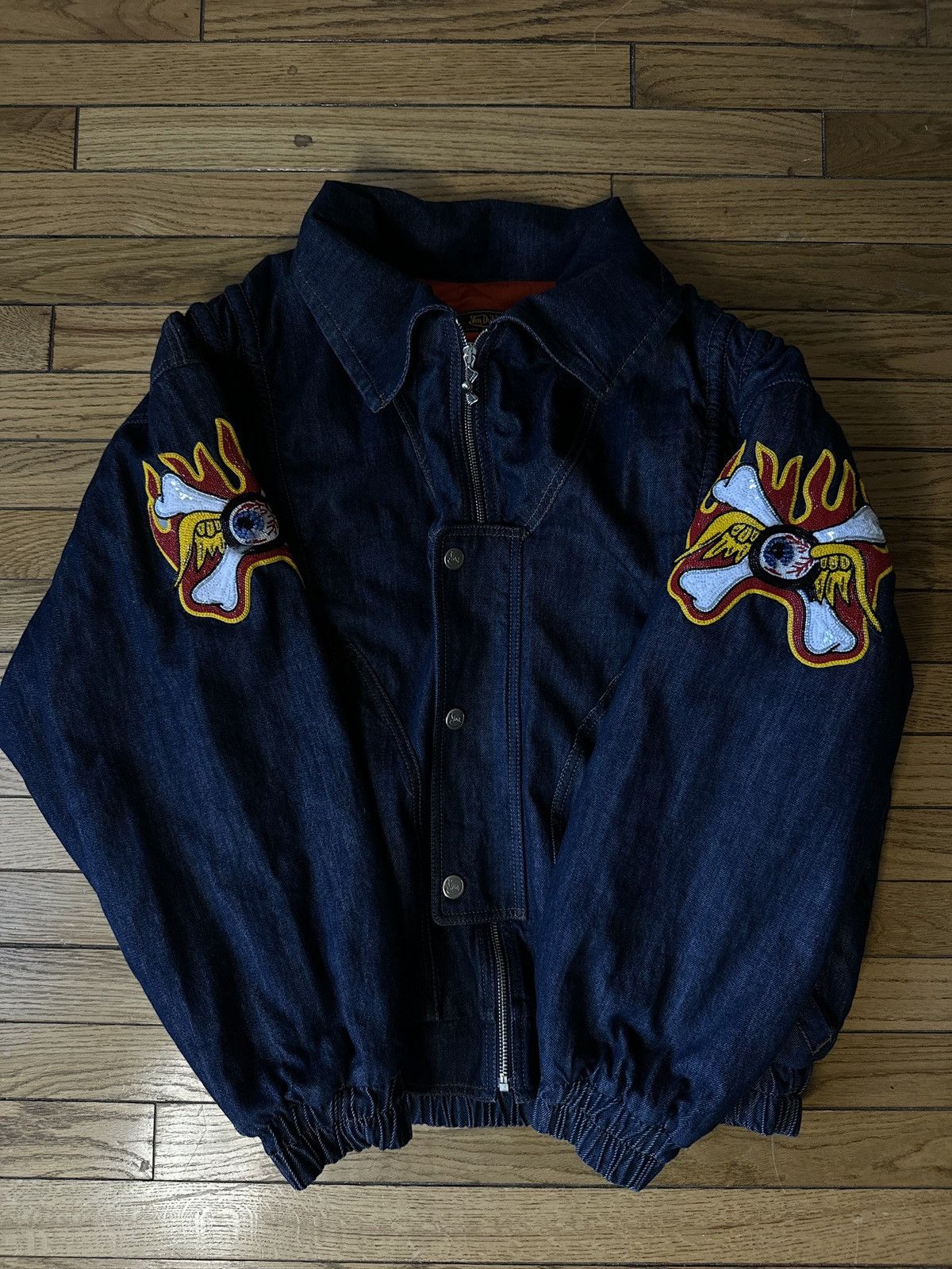 Von Dutch Iconic Von Dutch Denim Bomber Size US L / EU 52-54 / 3 - 3 Thumbnail