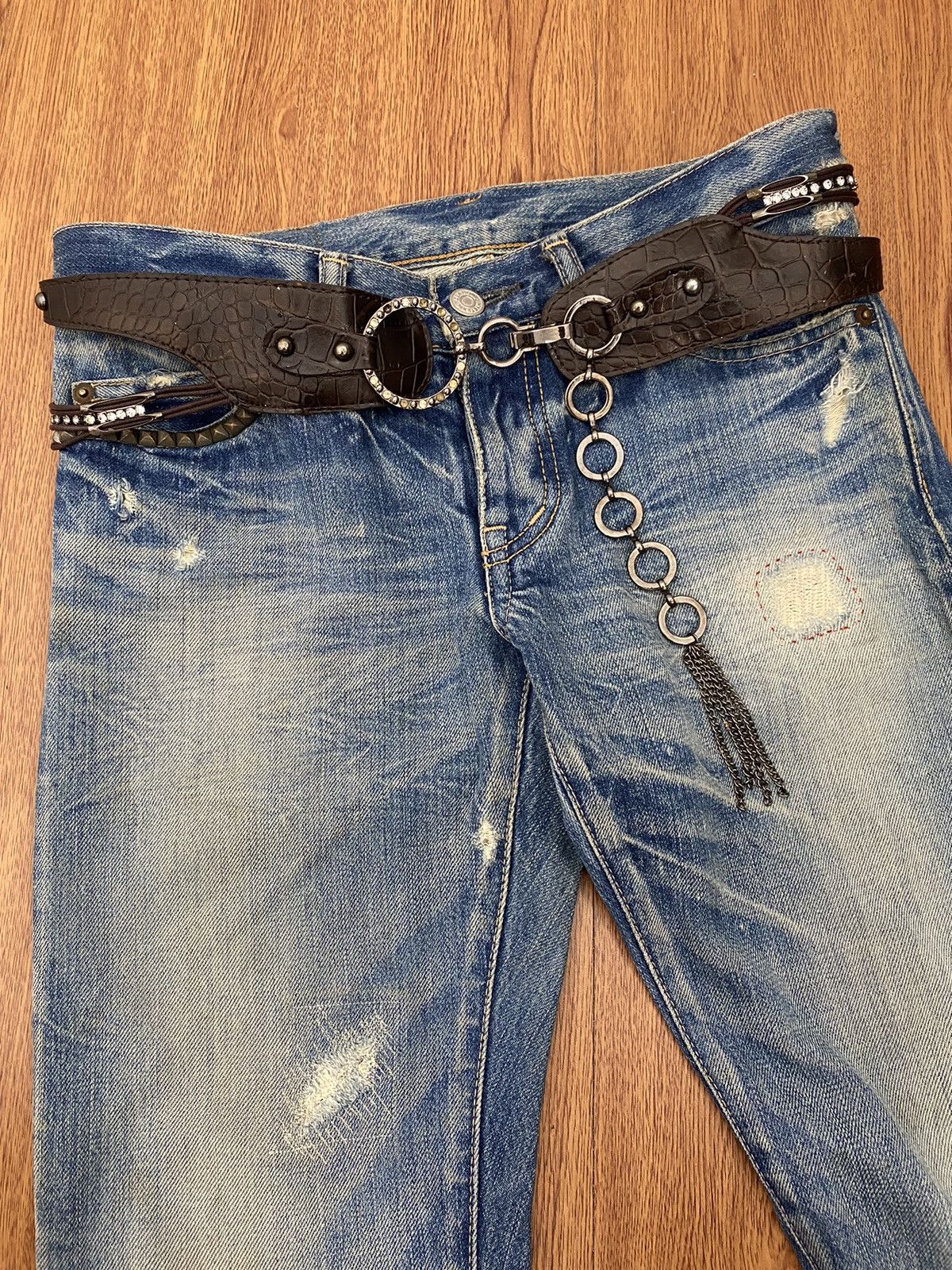 If Six Was Nine Chain crystal wide belt Size ONE SIZE - 2 Thumbnail