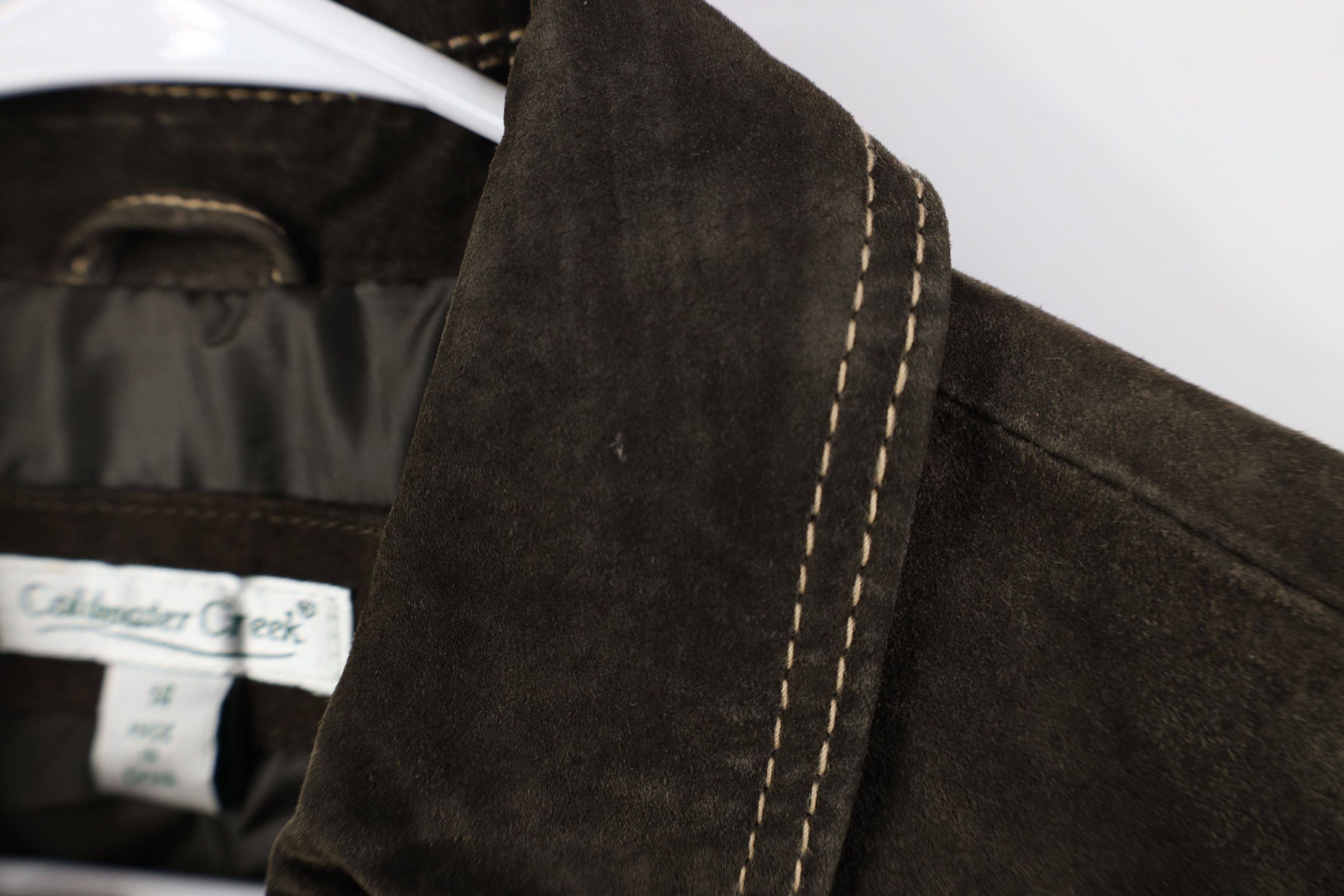 Vintage Deadstock Vintage 90s Y2K Babydoll Leather Sweater Jacket Size XL / US 12-14 / IT 48-50 - 10 Thumbnail