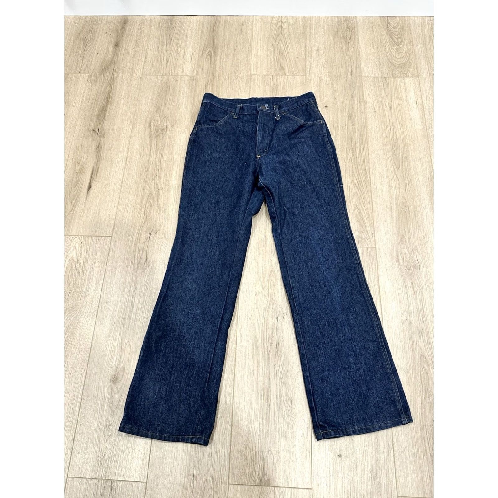 Vintage VINTAGE Jeans Men Bootcut 30x30 USA 80s 90s Denim Blue Cotton Blend Zipper Logo Pocket" Size US 30 / EU 46 - 2 Thumbnail