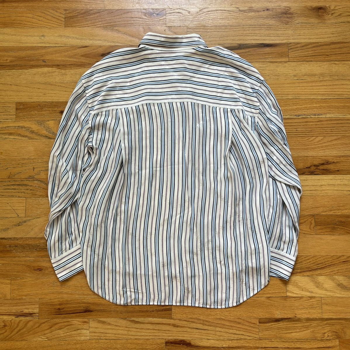 Balenciaga SS2017 Star-Embossed Striped Shirt Size US S / EU 44-46 / 1 - 6 Thumbnail