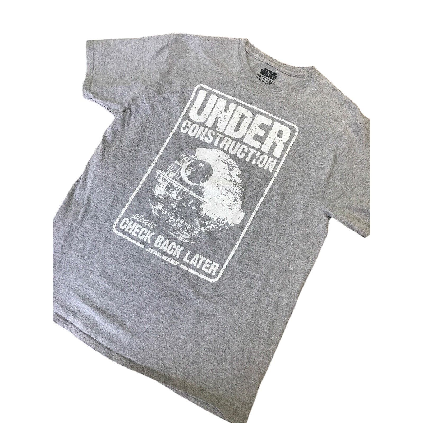 Star Wars Star Wars Under Construction Mens T-Shirt Size L Gray Cotton Size US L / EU 52-54 / 3 - 2 Thumbnail