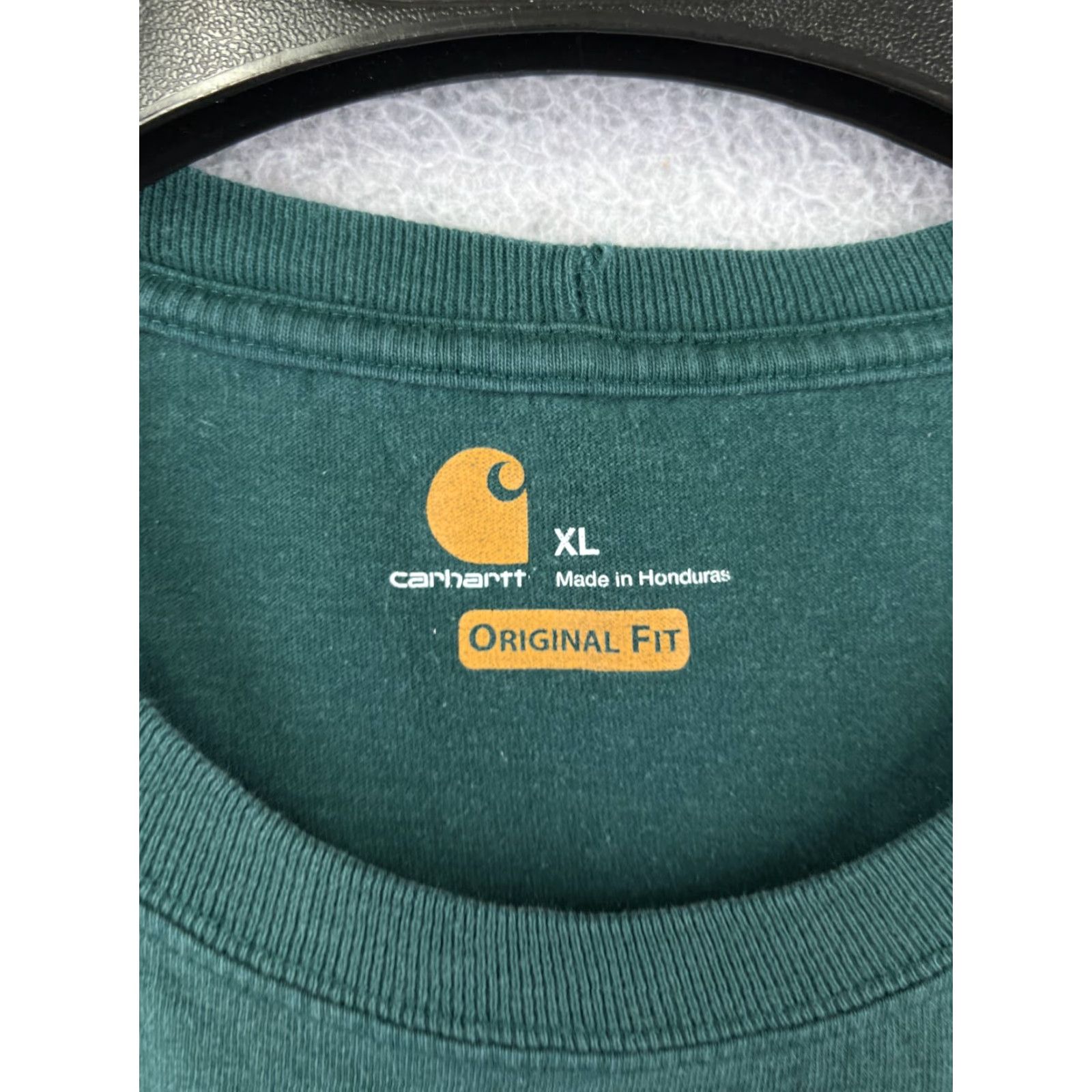 Carhartt Carhartt Mens Shirt XL Green Short Sleeve Crew Neck 100% Cotton Vintage? No. Carhartt Original. Size US XL / EU 56 / 4 - 3 Thumbnail