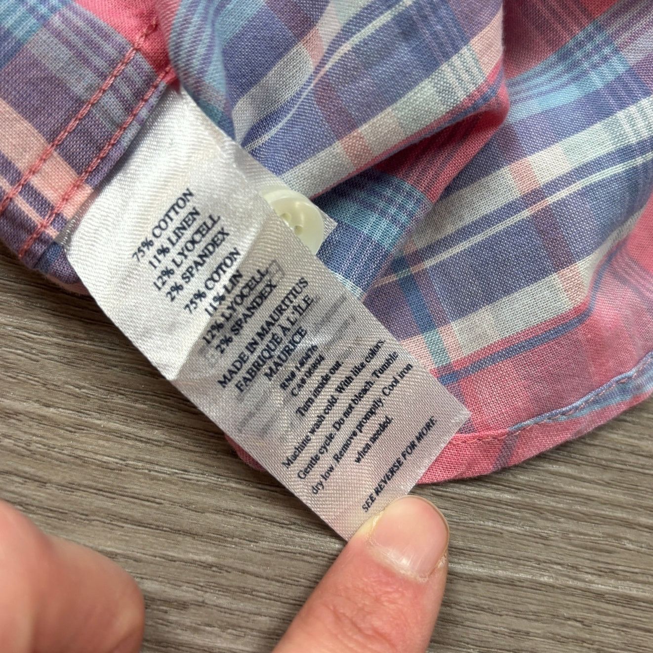 Faherty Faherty Cloud Summer Cotton Linen Blend Plaid Shirt Men's S Size US S / EU 44-46 / 1 - 8 Thumbnail