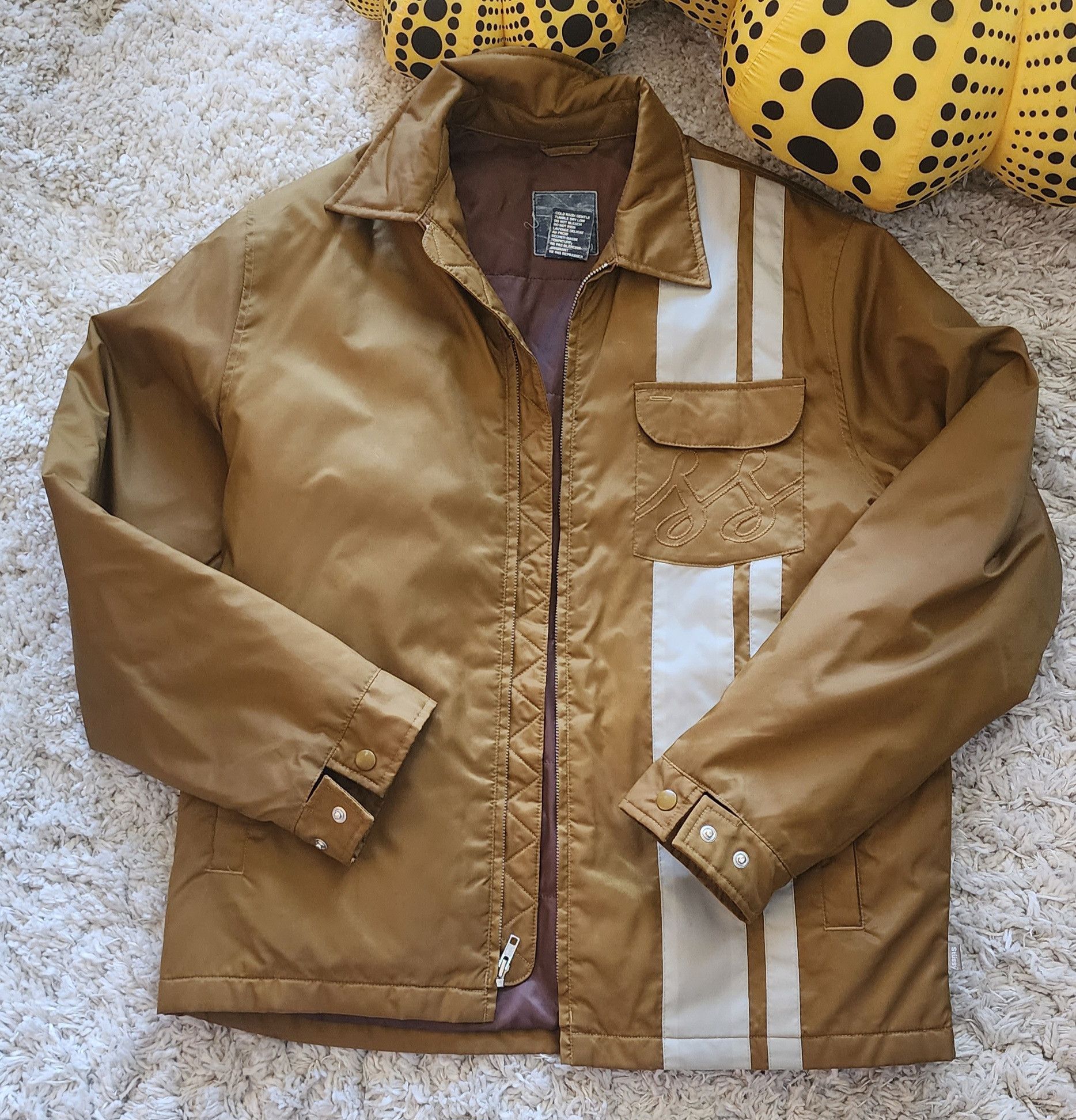 image of Vintage Stussy Coat in Rust, Men's (Size Medium)