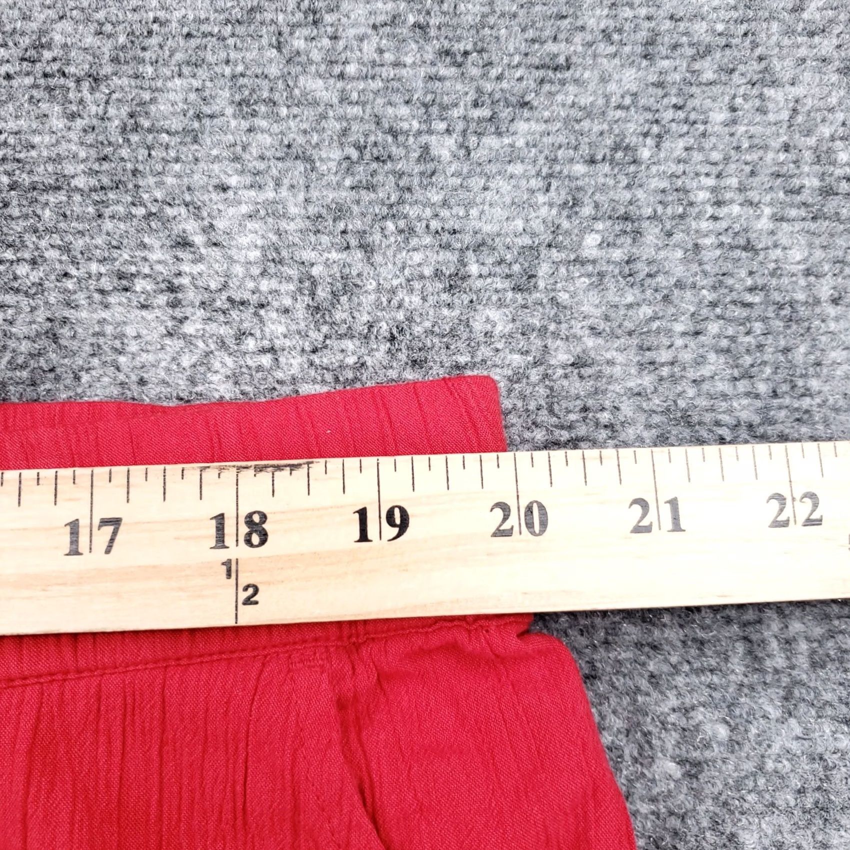Vintage Style&co. Shorts Women XL Red Mid Rise Pull On Casual NWT Short Size 40" / US 18 - 7 Thumbnail