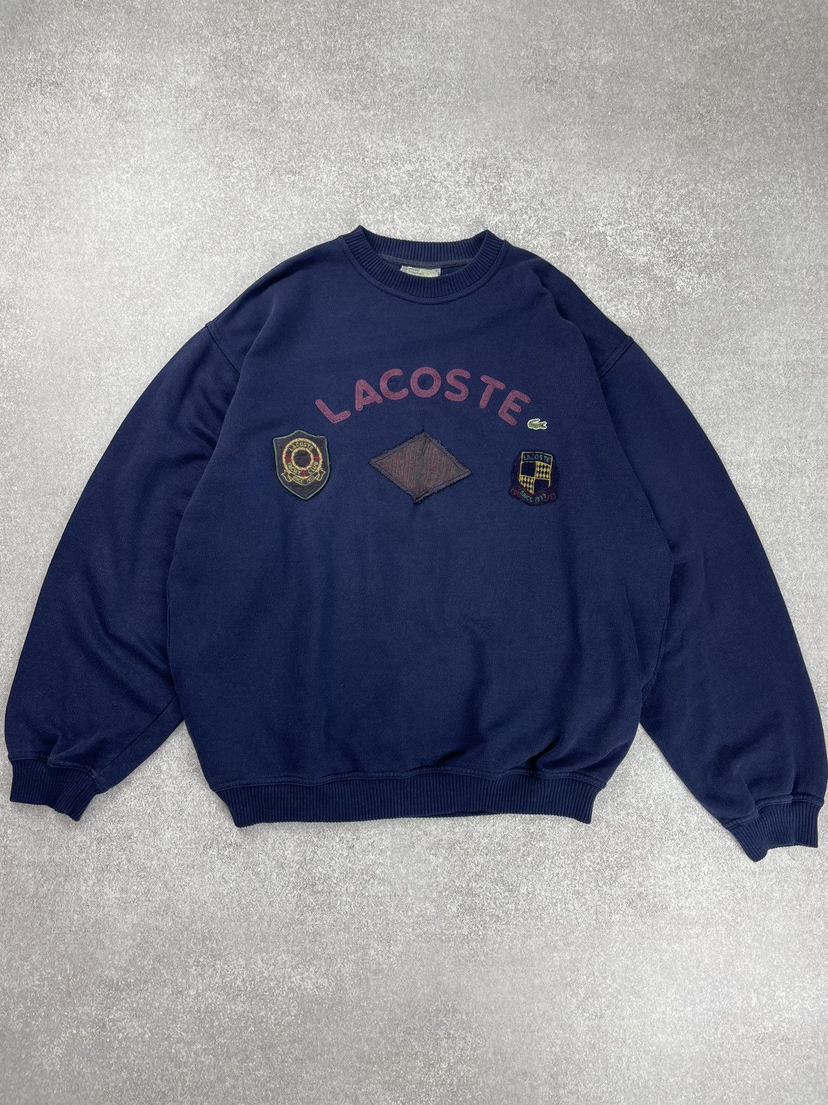 Vintage Lacoste Big Logo Crewneck Sweatshirt