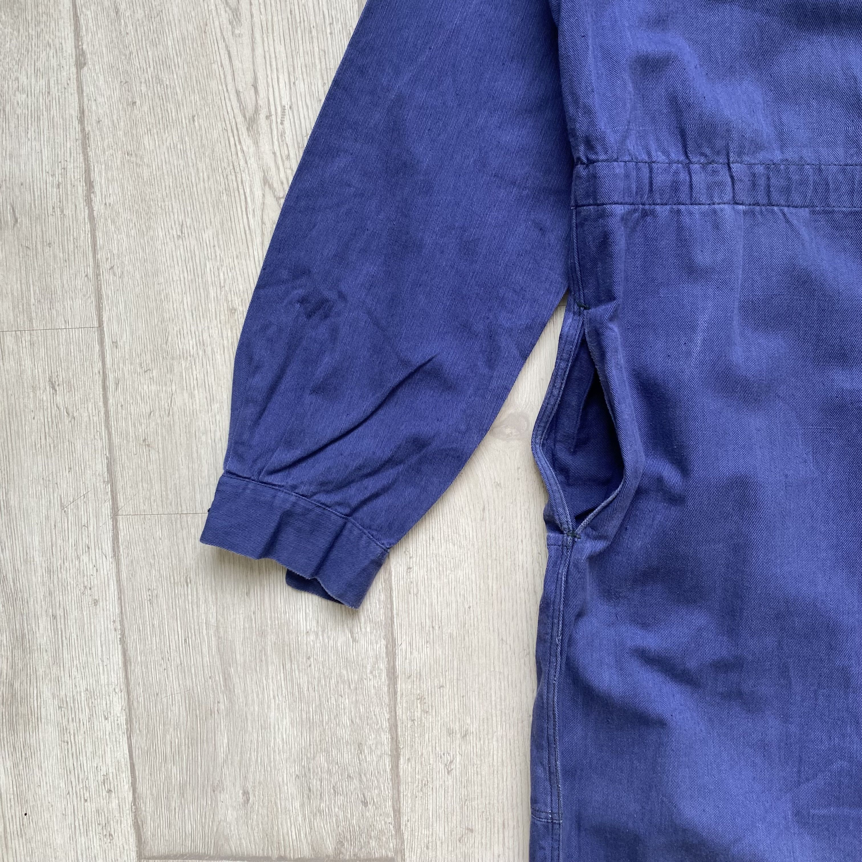 Le Laboureur ⚙️ Vintage 80s Sanfor Faded French Coverall Jumpsuit Vetra Size US 32 / EU 48 - 15 Thumbnail