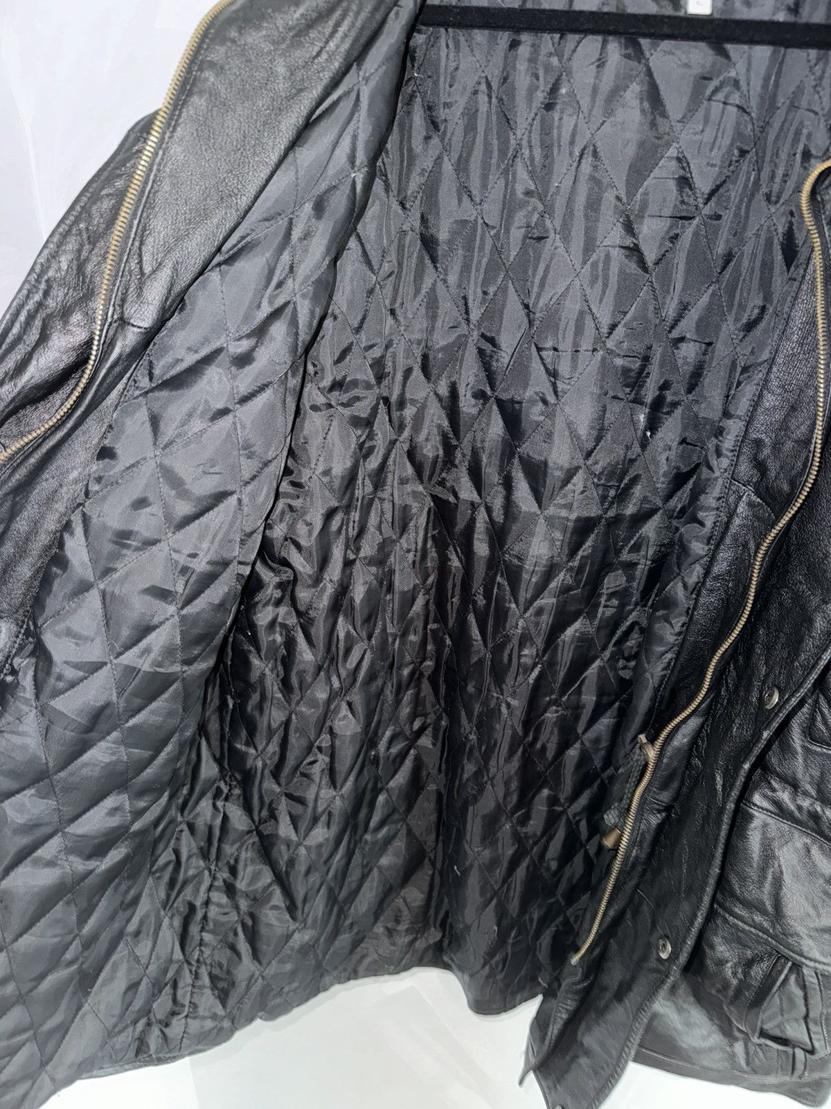 Genuine Leather × Vintage Protocol Oversized Insulated Leather Jacket Distressed Size US XL / EU 56 / 4 - 6 Thumbnail