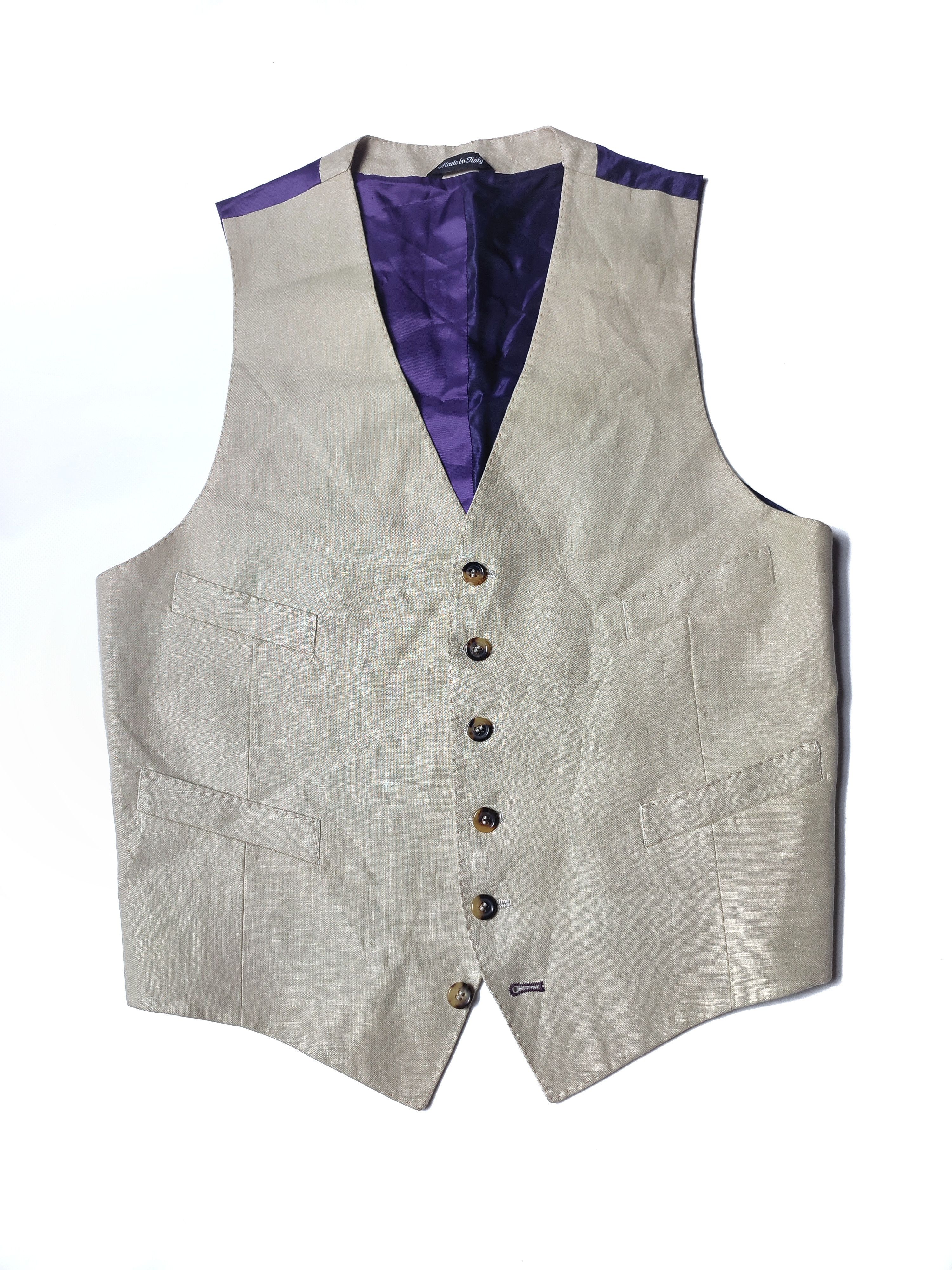 Paul Smith Paul Smith Linen British Collection Tailor Vest Size 38R - 1 Thumbnail