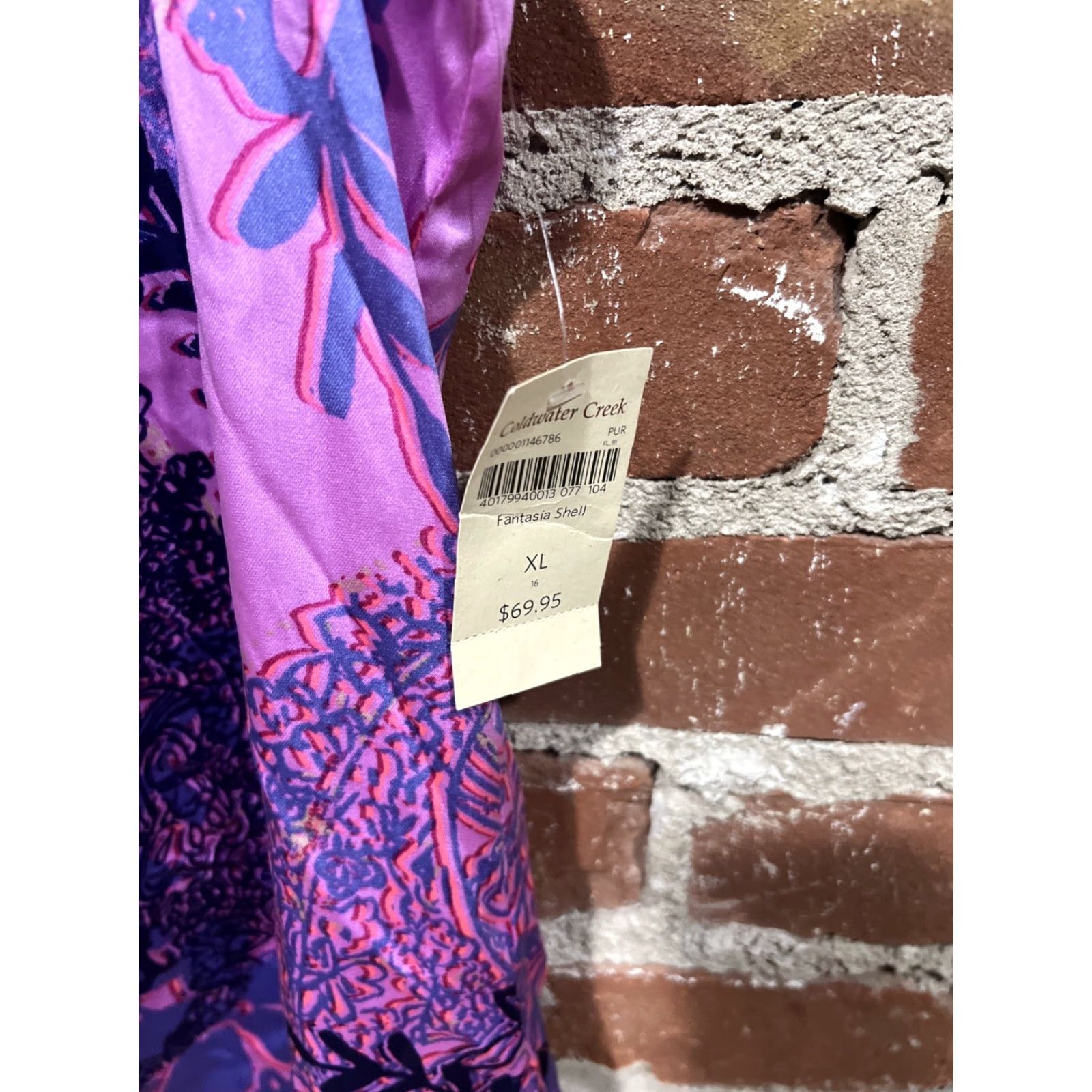 Coldwater Creek Womens Coldwater Creek Blouse Sleeveless NWT XL Purple Pink Size XL / US 12-14 / IT 48-50 - 3 Thumbnail