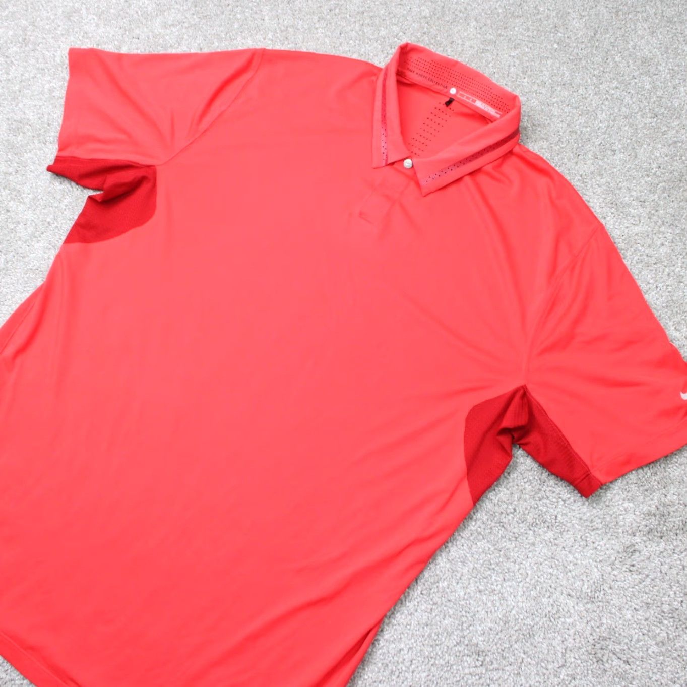 Nike Nike Tiger Woods Polo Shirt Men L Red Dri-Fit Short Sleeve Golf Shirt BWRiese Size US L / EU 52-54 / 3 - 3 Thumbnail
