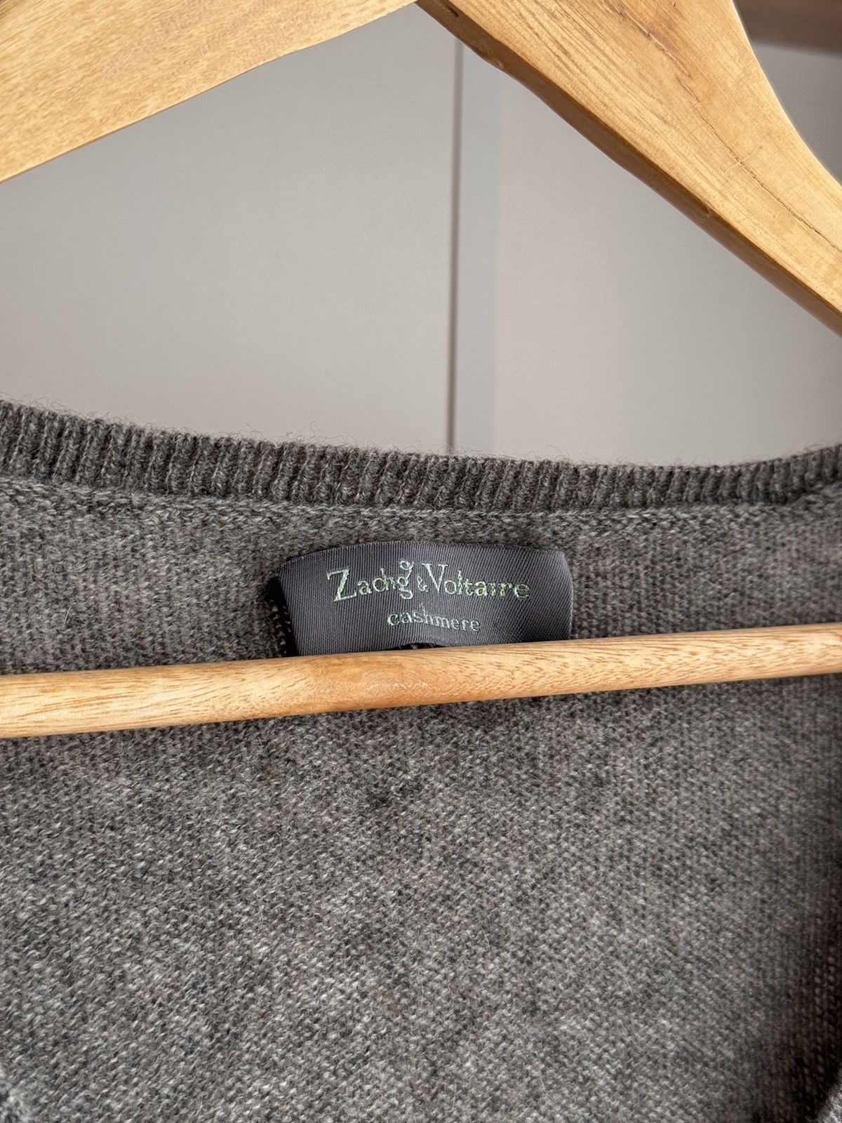 Vintage × Zadig & Voltaire Vintage Zadig & Voltaire Cashmere W’ Luxury Grey Vest Size S / US 4 / IT 40 - 3 Thumbnail