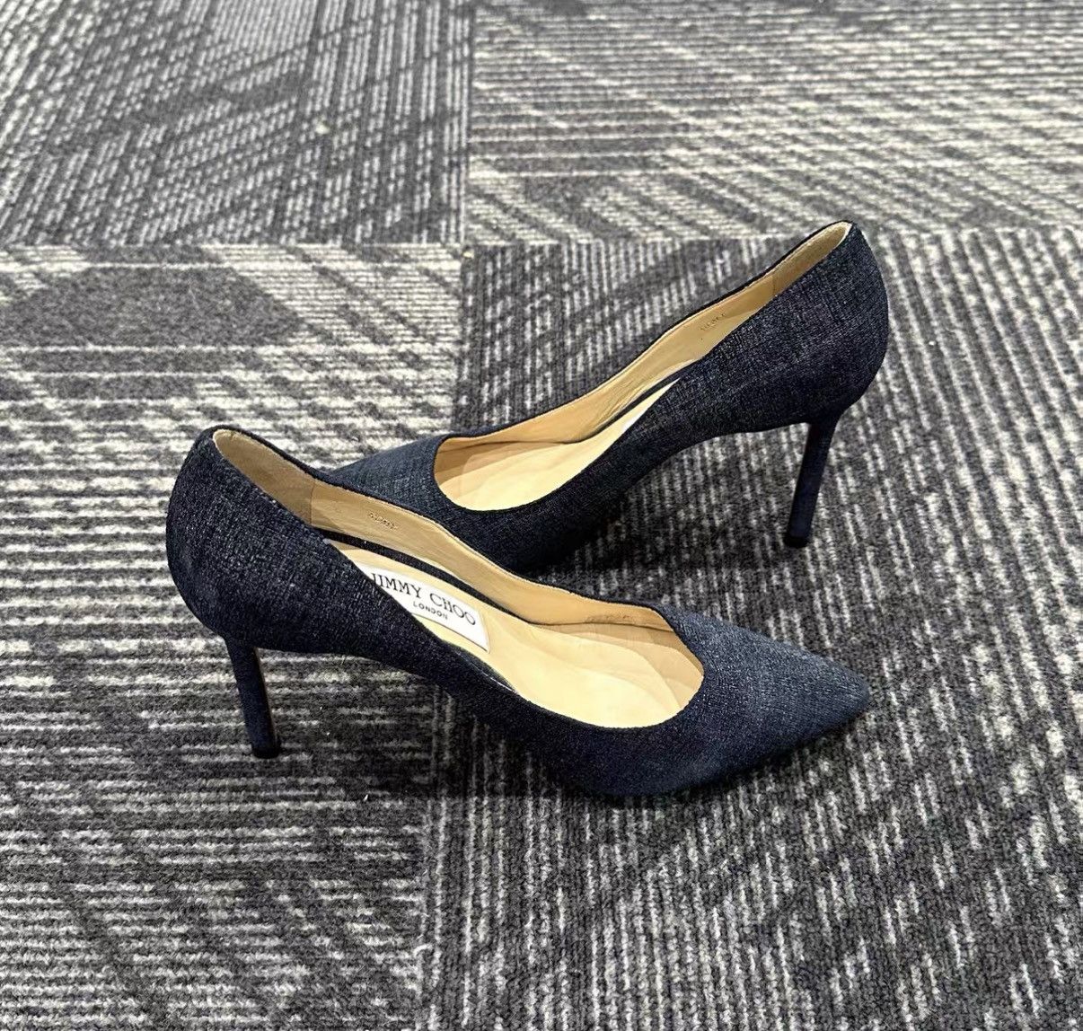Jimmy Choo Jimmy Choo Denim High Heels J42 Size US 6.5 / IT 36.5 - 5 Thumbnail