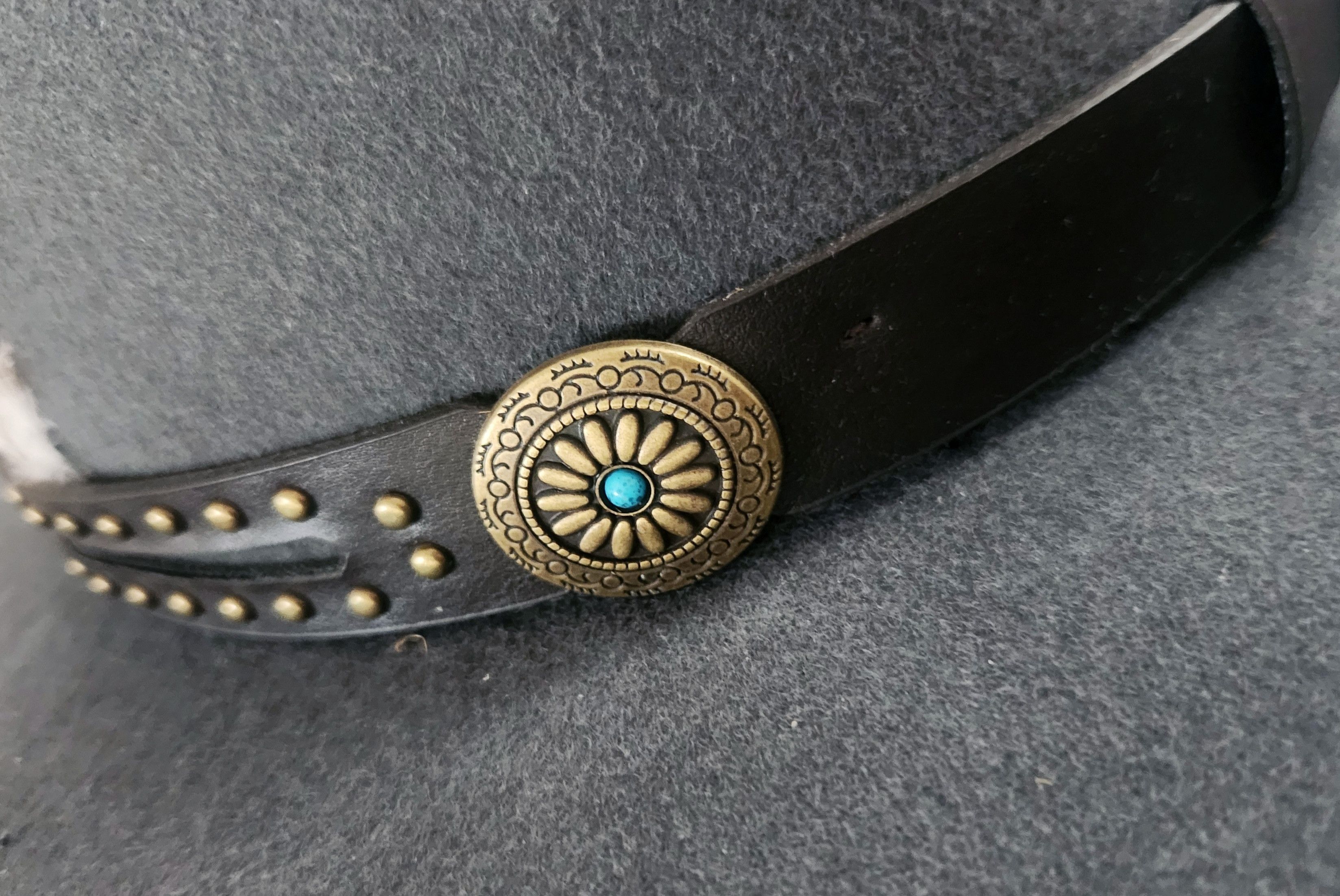 Other Peter Grimm Apache Hat Gray wide stiff brim style S/M Size ONE SIZE - 8 Thumbnail