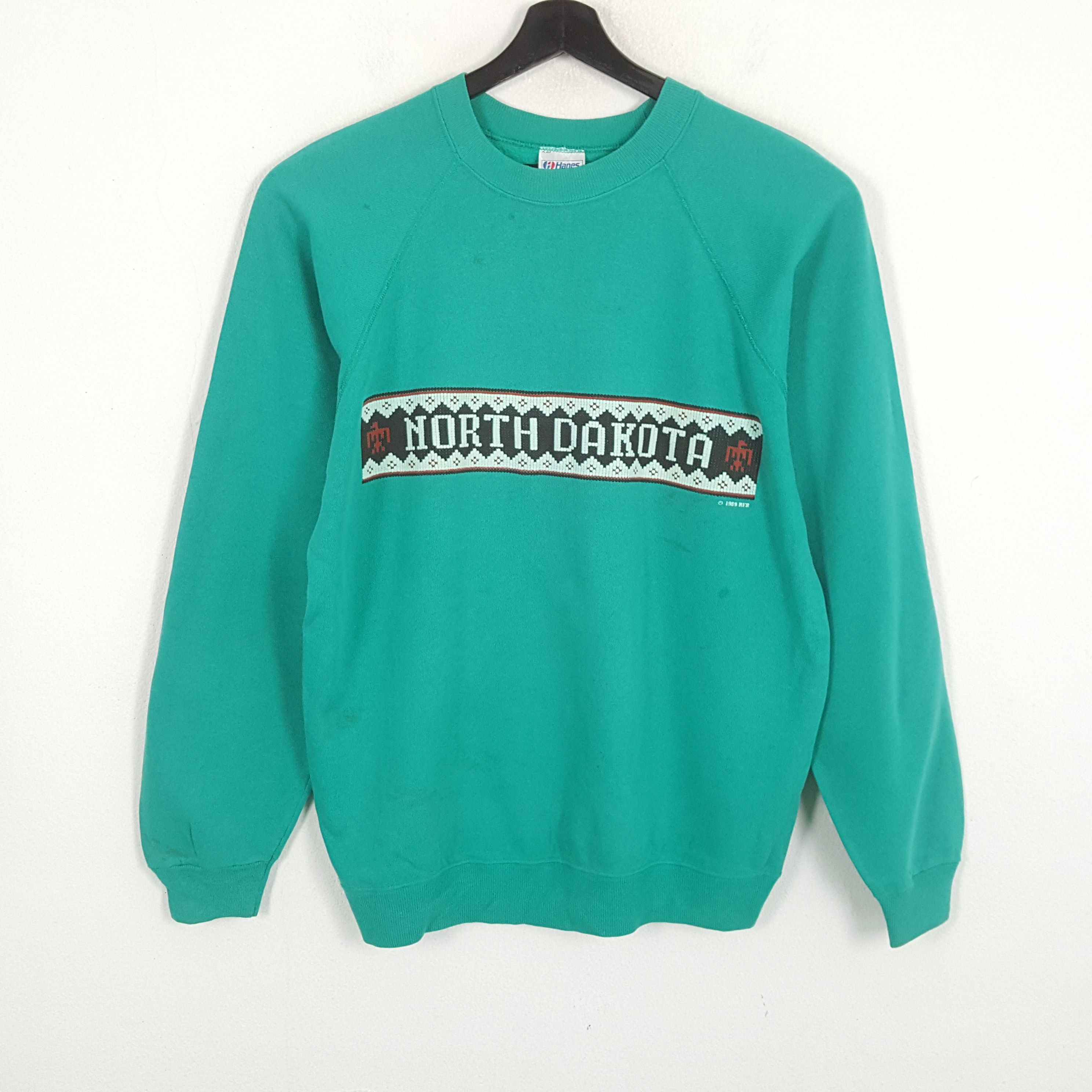 Vintage NORTH DAKOTA Streetwear Style Vintage Sweatshirt Size US M / EU 48-50 / 2 - 1 Thumbnail