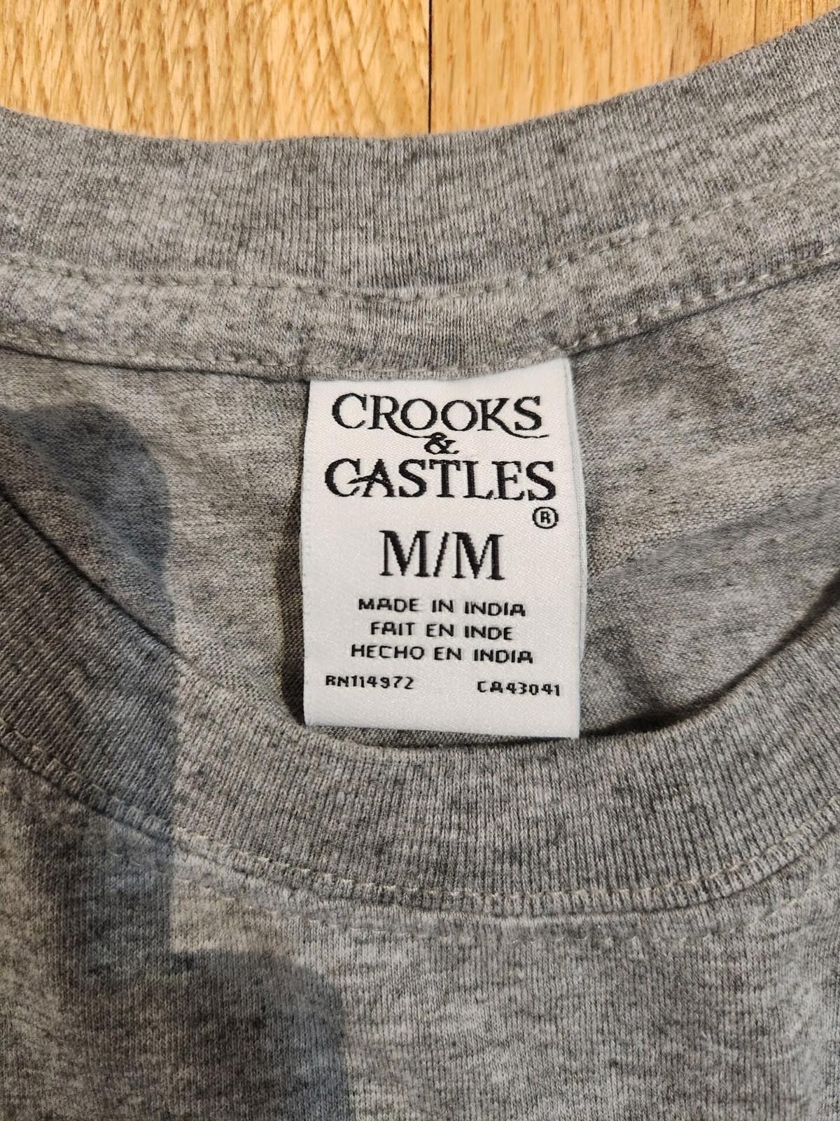 Crooks & Castles Vintage Crooks & Castles Guns T-Shirt Gray Men's Medium Size US M / EU 48-50 / 2 - 3 Thumbnail