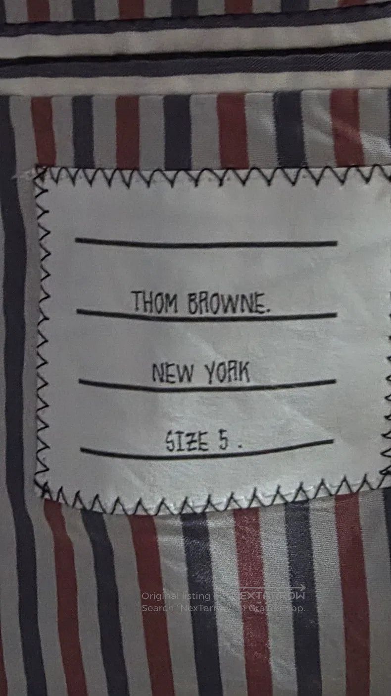 Thom Browne Thom Browne Classic Four Stripe Suit Jacket - Navy Size US XXL / EU 58 / 5 - 4 Thumbnail