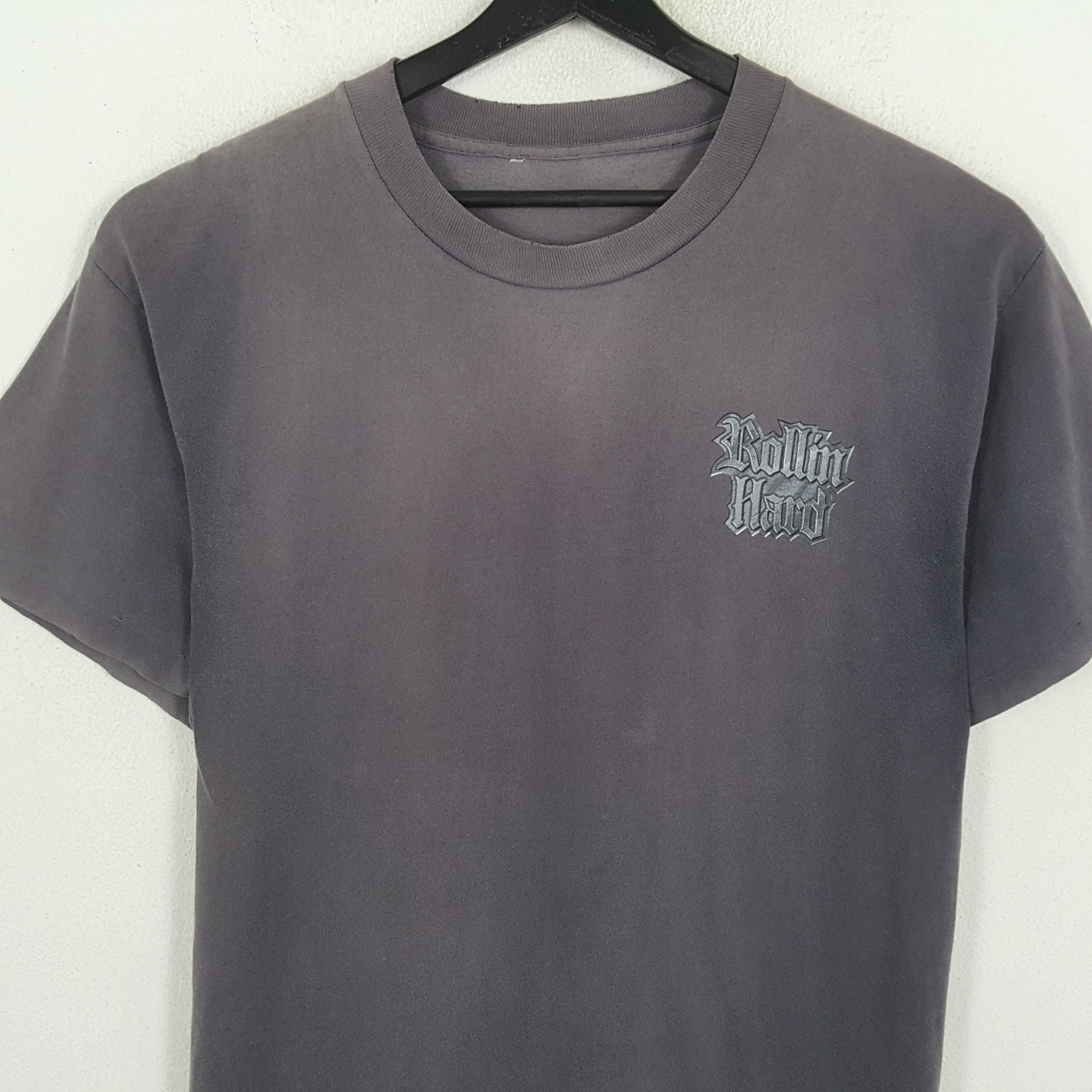 Band Tees ROLLIN HARD Backprint Design Vintage Faded Distressed Tshirt Size US L / EU 52-54 / 3 - 4 Thumbnail