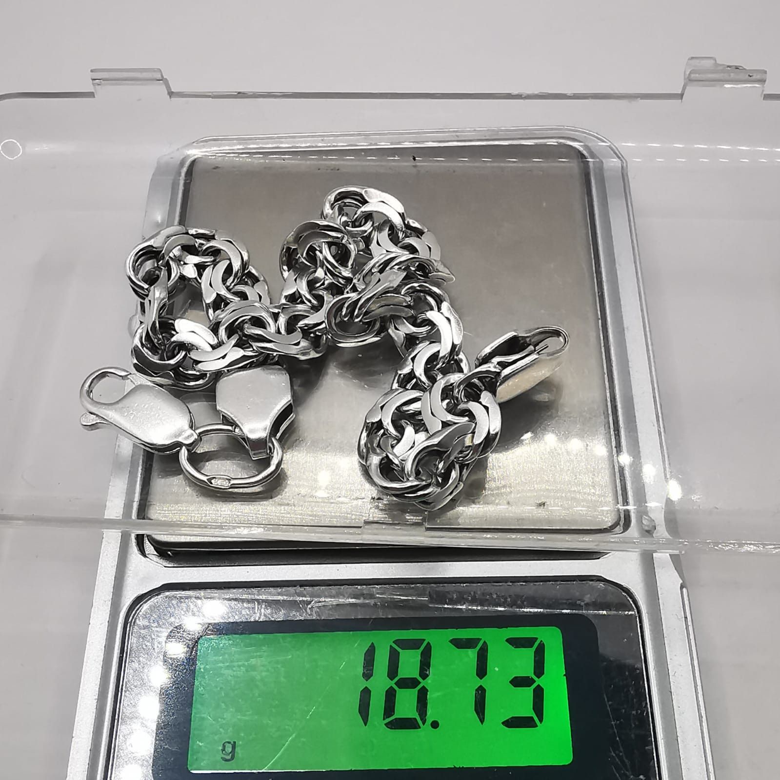 Sterling Silver Vintage Bracelet Jewelry,925 Sterling Silver,Handmade 18,73g Size ONE SIZE - 7 Thumbnail