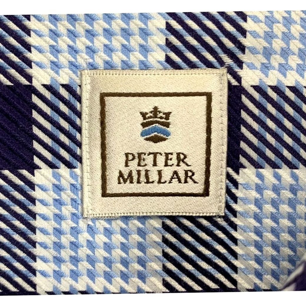 Peter Millar Peter Millar Shirt Mens Large Blue Plaid Button Down Long Sleeve Long Sleeve Size US L / EU 52-54 / 3 - 3 Thumbnail