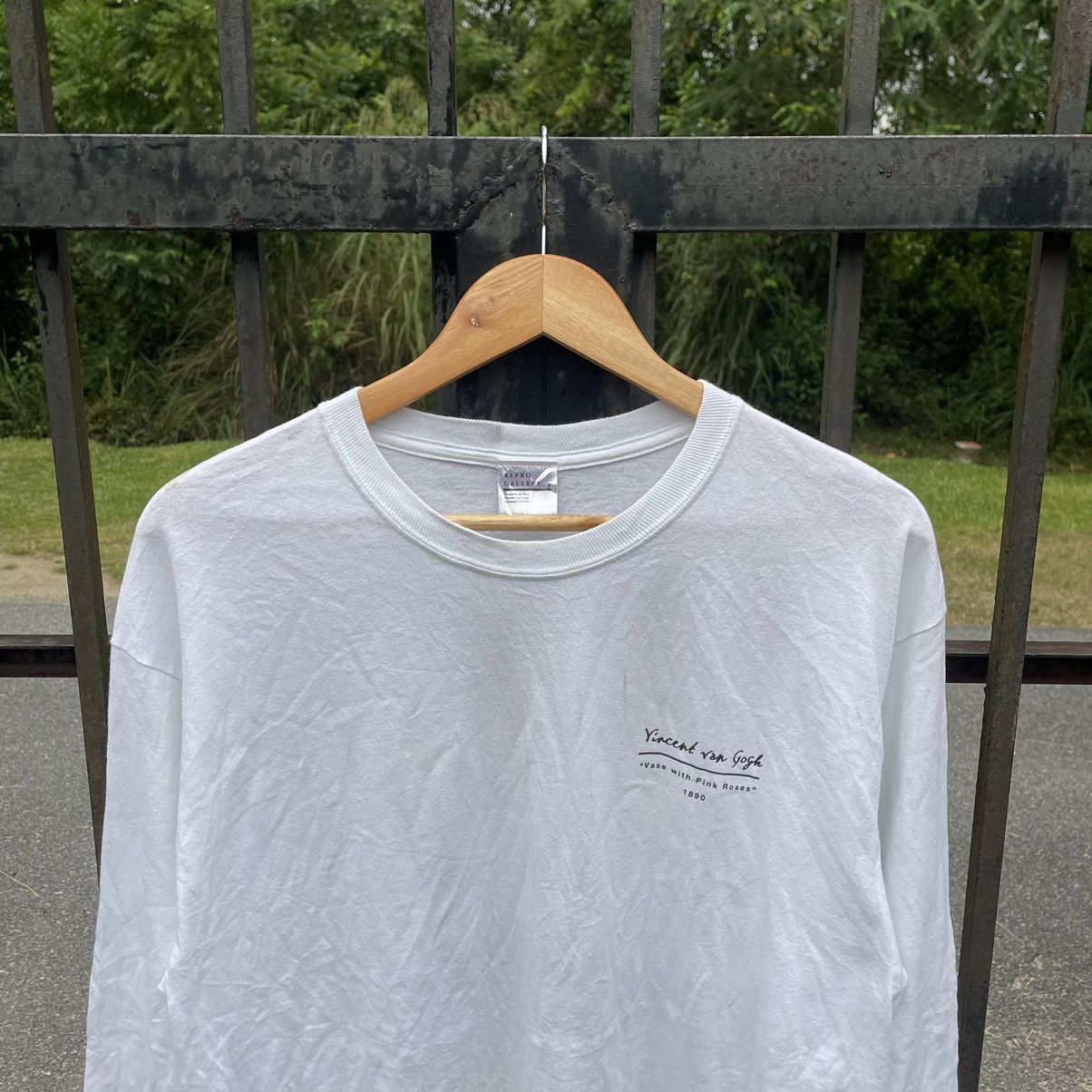 Japanese Brand × Vintage 🔥🇯🇵Repro Gallery Vincent Van Gogh Pink Roses Longsleeves Tee Size US L / EU 52-54 / 3 - 4 Thumbnail