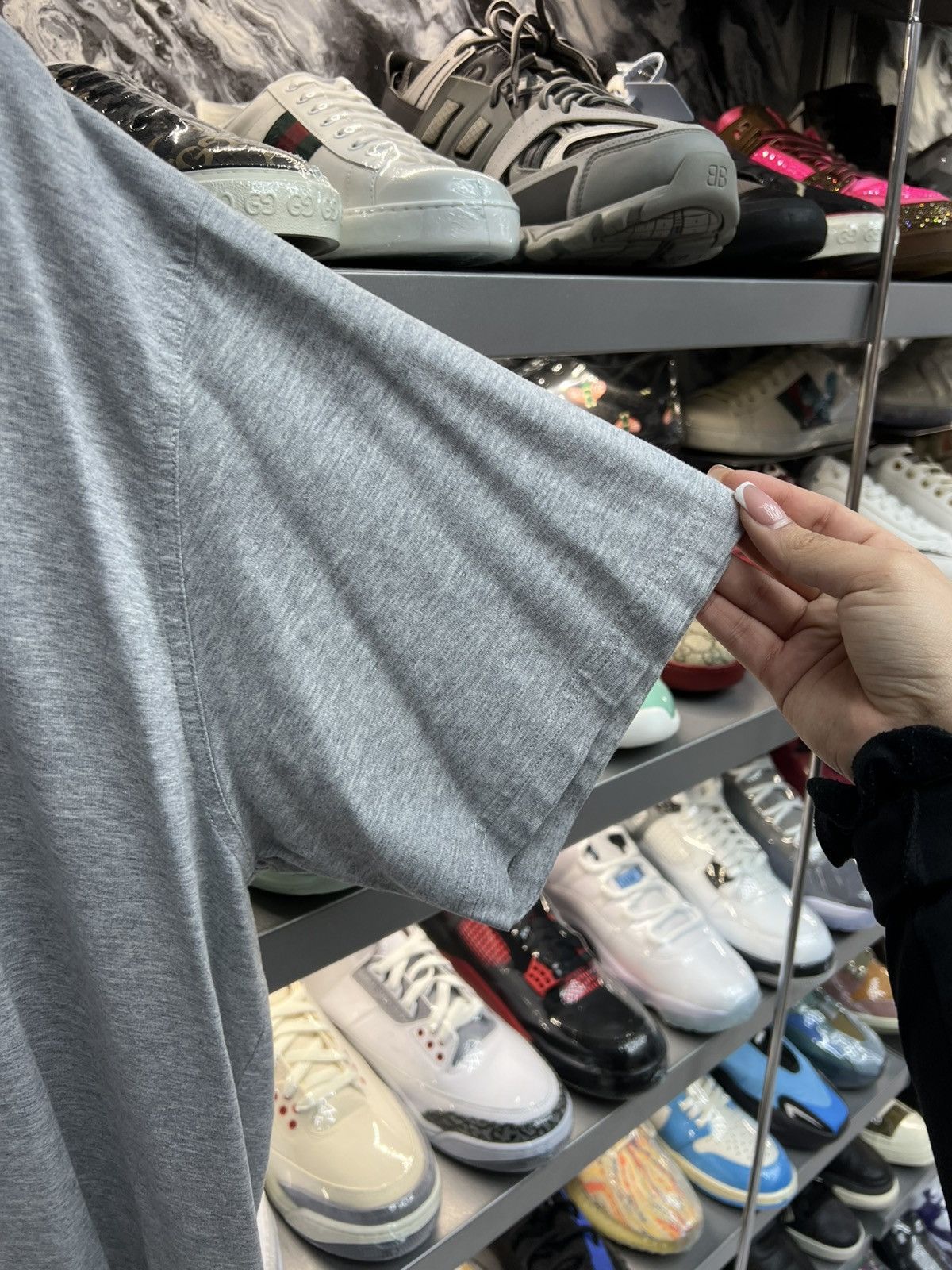 Burberry Burberry Grey BT Tee Size US L / EU 52-54 / 3 - 4 Thumbnail