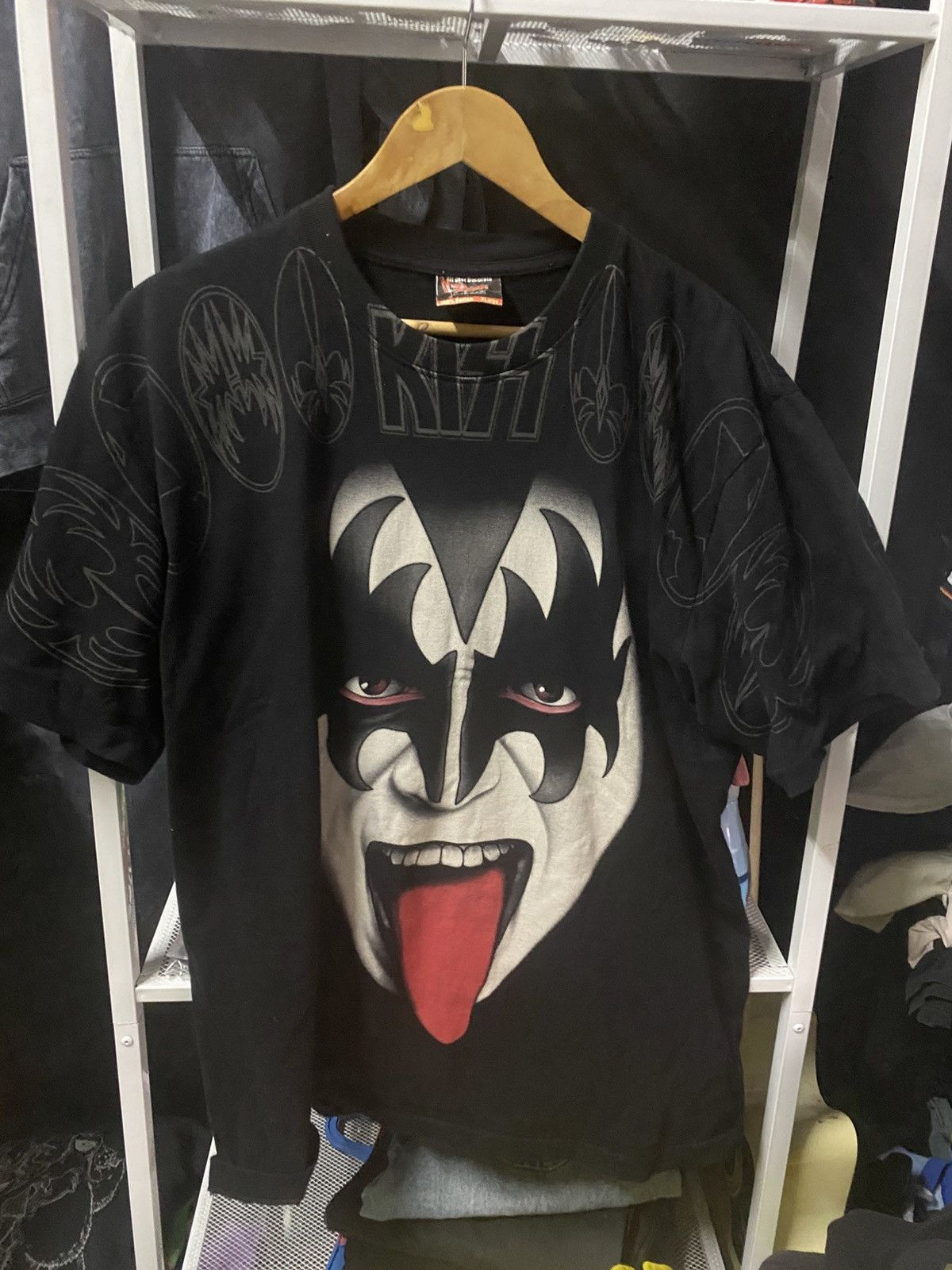 Band Tees × KISS × Vintage BOOTLEG OVERPRINT KISS Size US XL / EU 56 / 4 - 1 Thumbnail