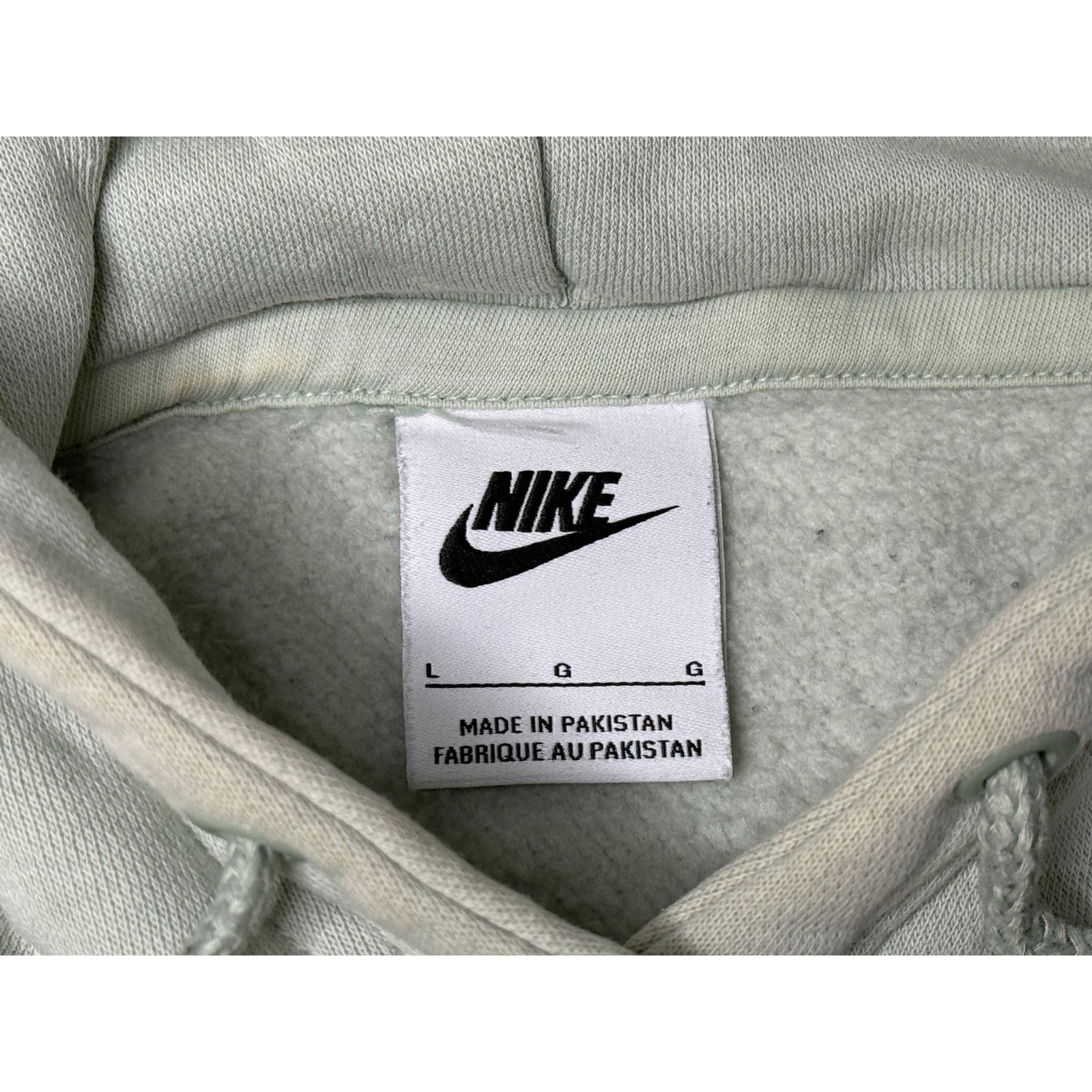 Nike Nike Center Check Muted Mint Green Pullover Hoodie Large Size US L / EU 52-54 / 3 - 3 Thumbnail