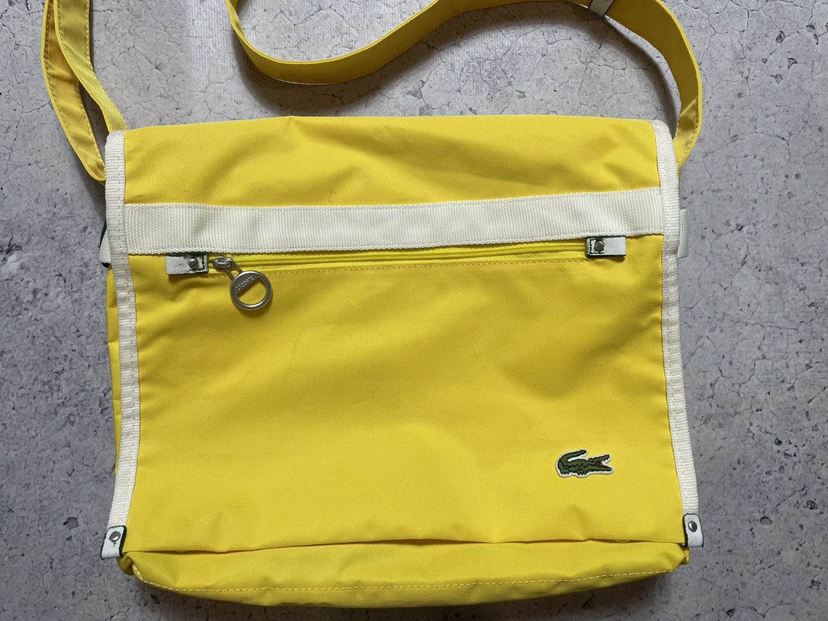 Lacoste Vintage Messenger Crossbody Slim Bag Lacoste Y2K Yellow Size ONE SIZE - 5 Thumbnail