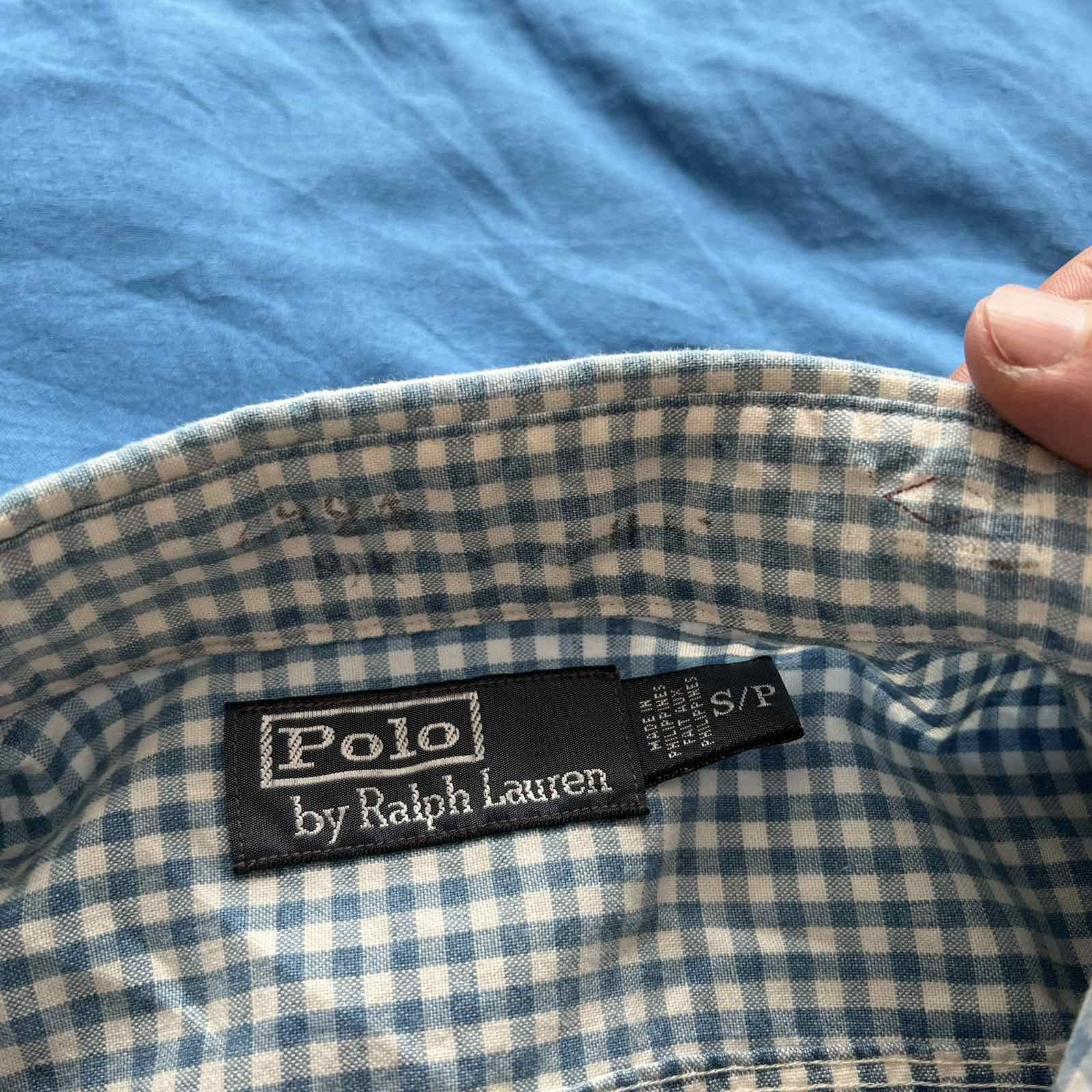 Polo Ralph Lauren Polo Ralph Lauren Shipyard Supply Men Blue Twill Plaid Shirt Size US S / EU 44-46 / 1 - 6 Thumbnail