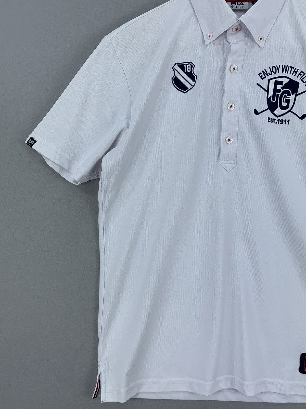 Fila Fila Golf White Polo Shirt Size US M / EU 48-50 / 2 - 6 Thumbnail