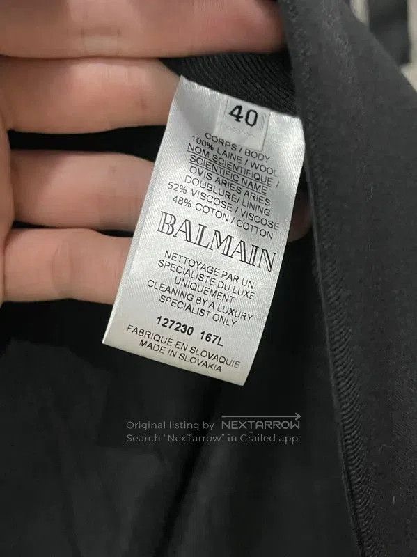 Balmain Balmain Black Double-Breasted Men's Jacket . Size US M / EU 48-50 / 2 - 7 Thumbnail