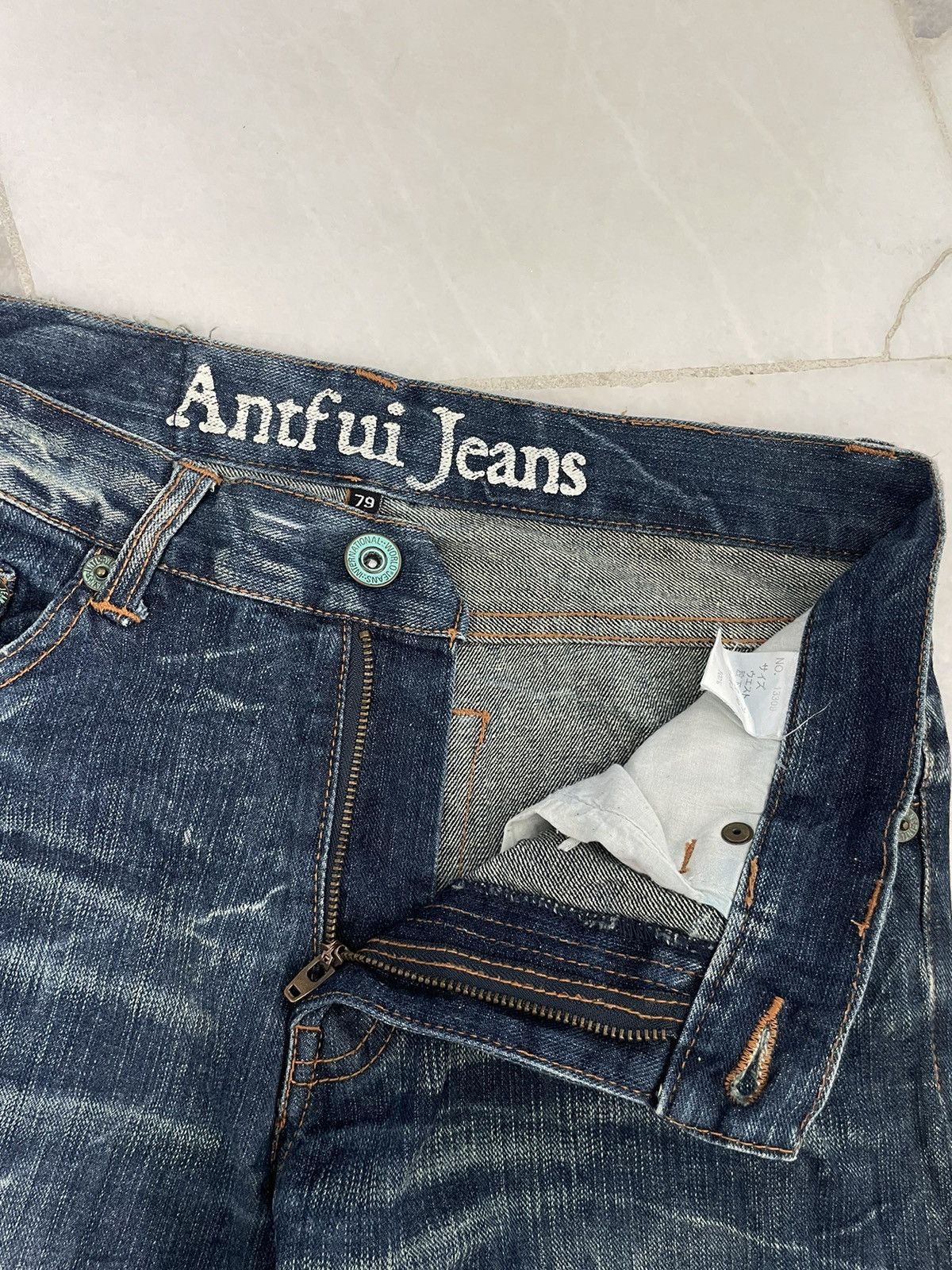 Japanese Brand × Jean Vintage distressed & thrash japanese jeans Size US 30 / EU 46 - 5 Thumbnail