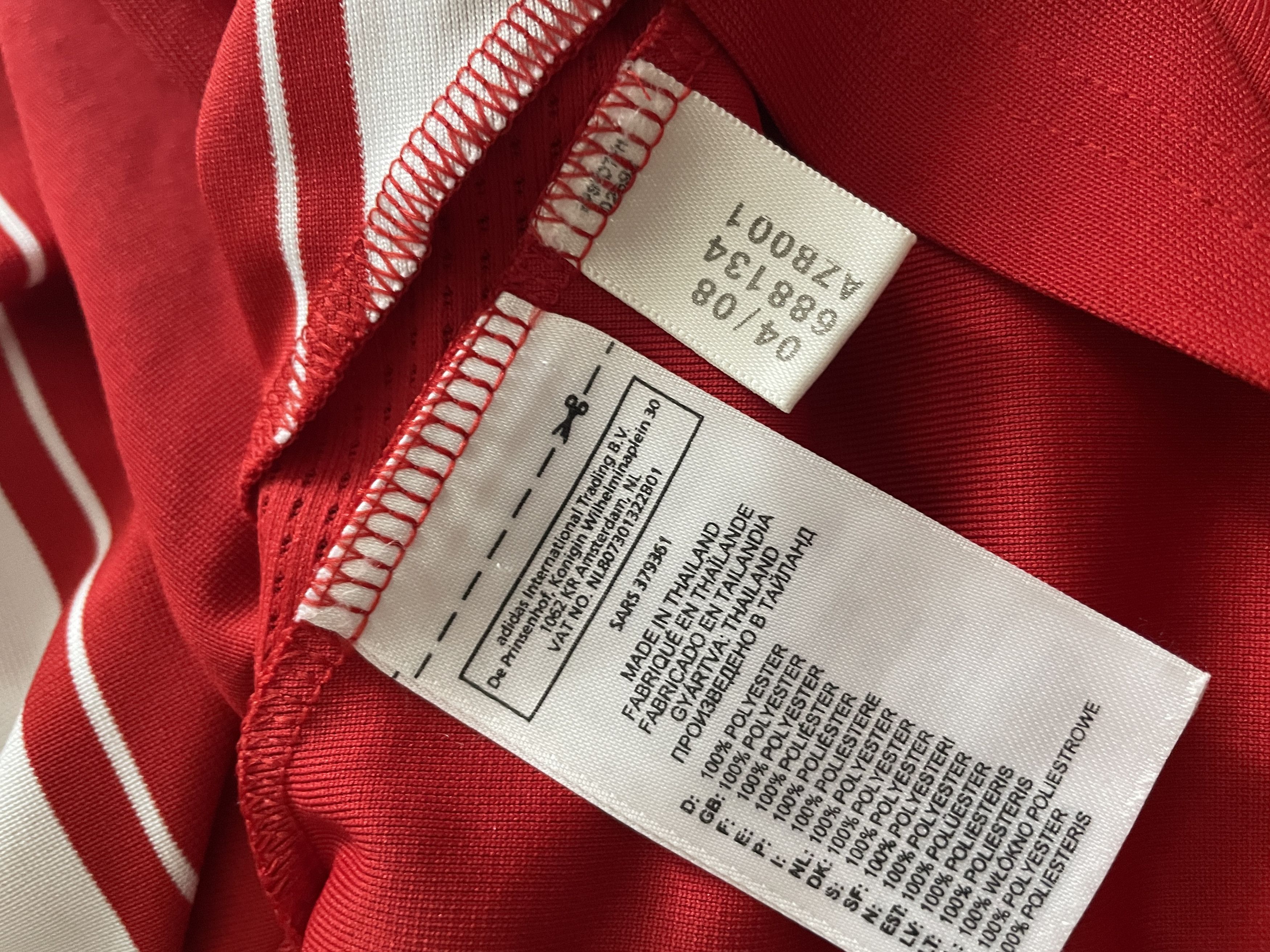 Adidas Vintage Bayern Munich 2007-2008 Home Shirt Soccer Jersey Size US S / EU 44-46 / 1 - 8 Thumbnail