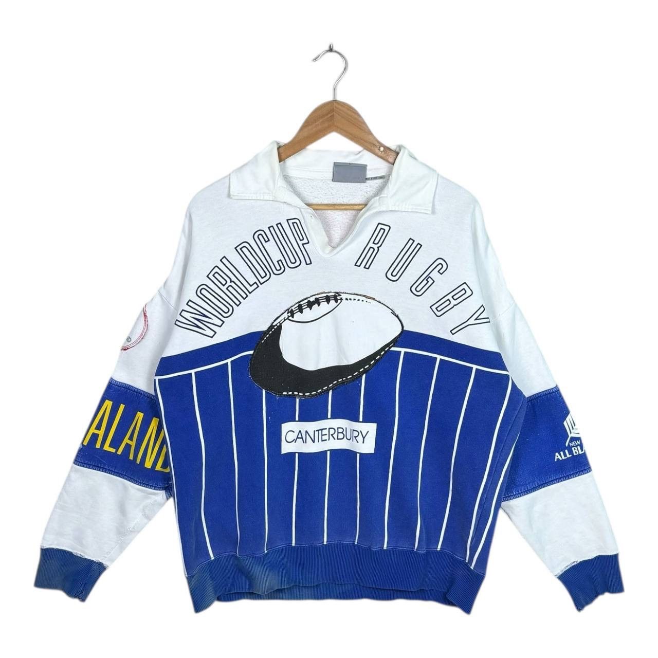 Canterbury of New Zealand Canterbury Rugby World Cup Sweatshirt Thrashed Distressed Size US L / EU 52-54 / 3 - 1 Thumbnail