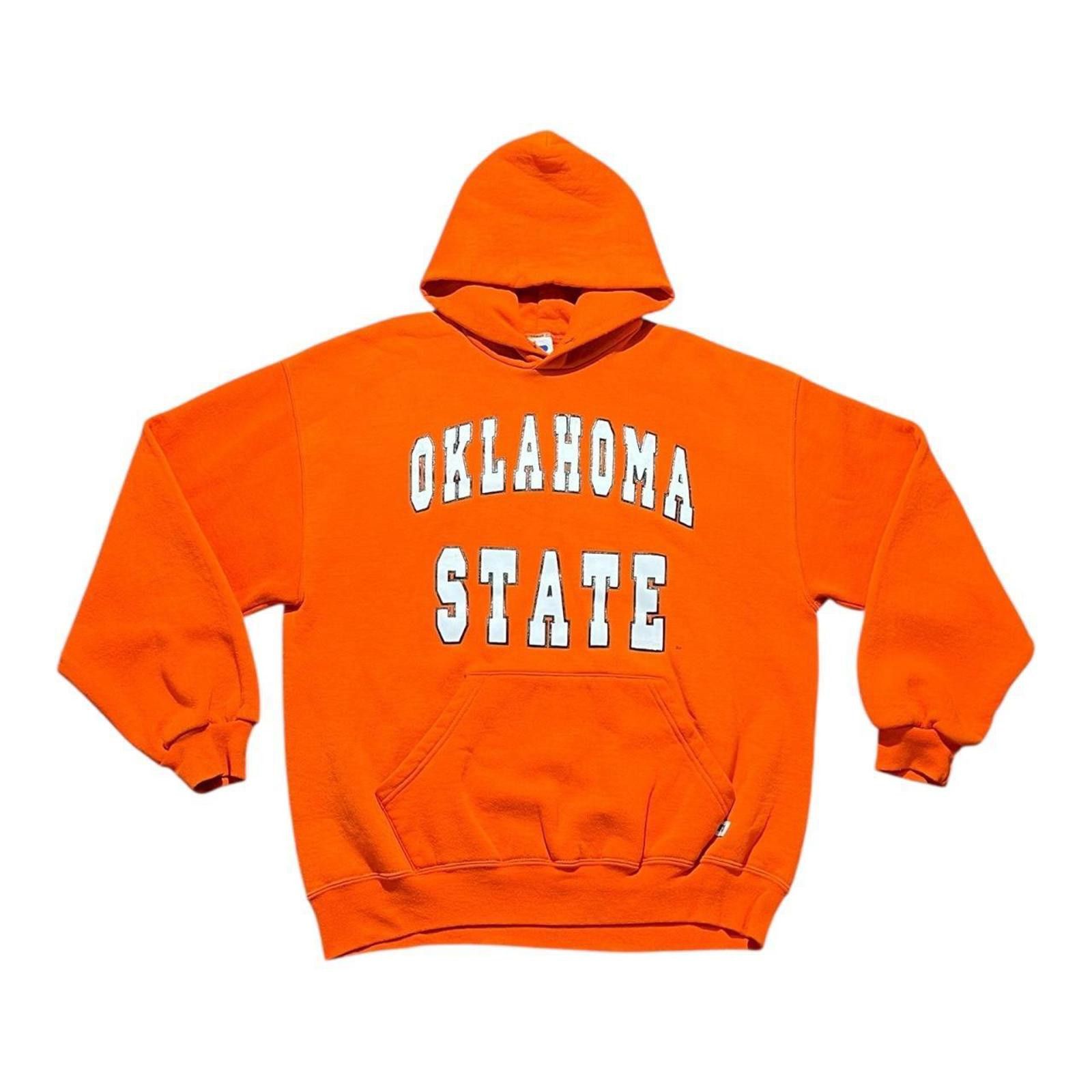 Russell Athletic Vintage Oklahoma State Russell Athletic Orange Hoodie Size US XL / EU 56 / 4 - 1 Thumbnail