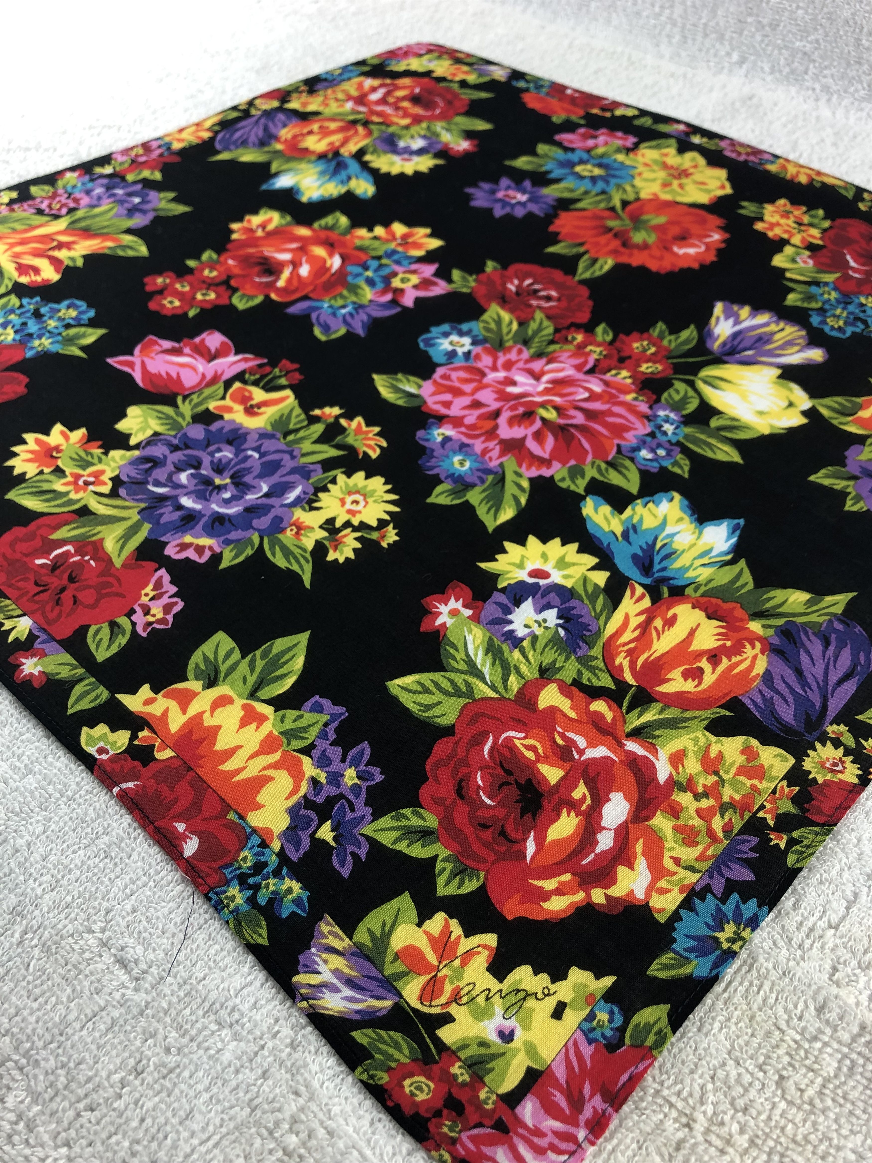 Kenzo × Vintage Kenzo Floral Handkerchief / Bandana / Neckerchief Size ONE SIZE - 4 Thumbnail