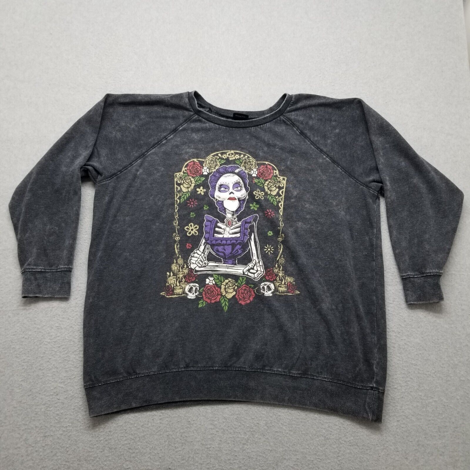 Disney Disney Coco Sweater Womens 3 Pullover Acid Wash Oversized Size ONE SIZE - 1 Thumbnail