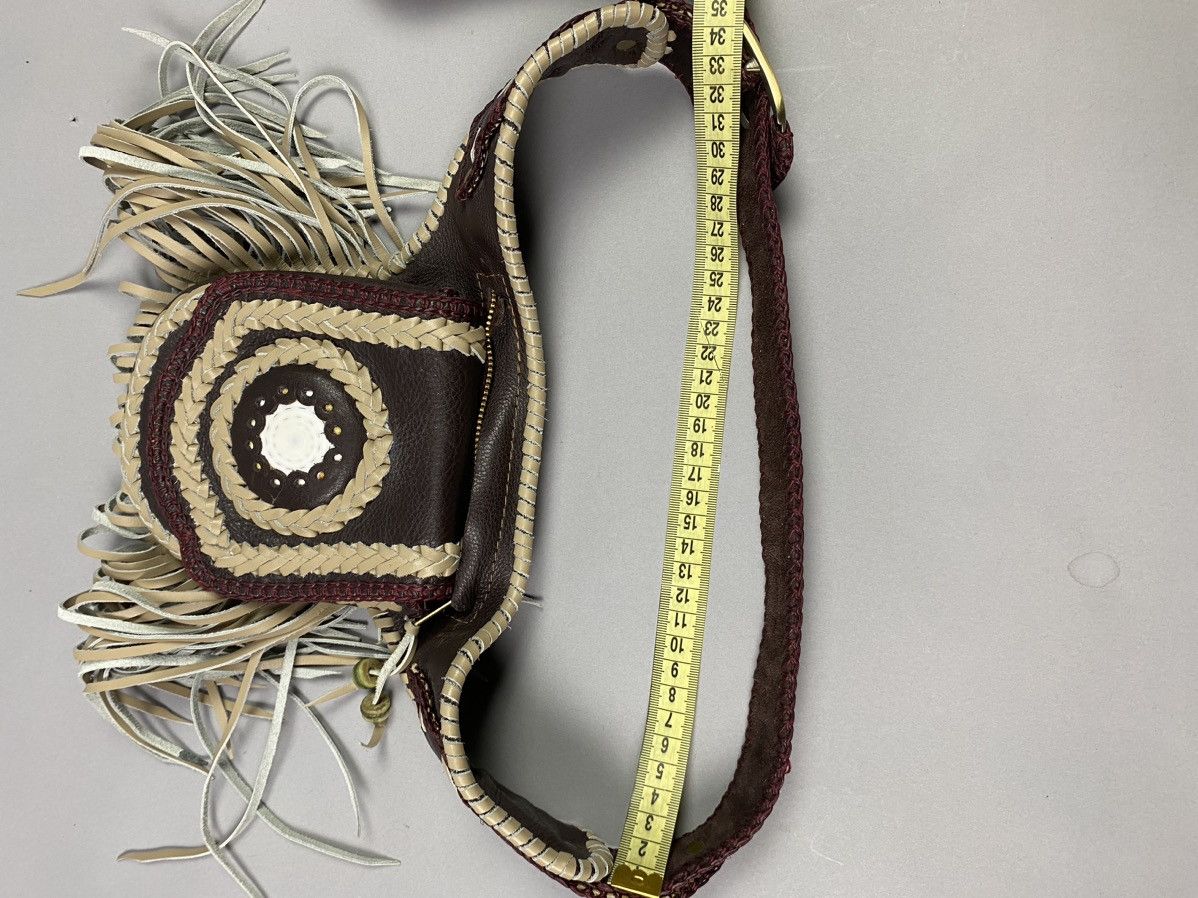 Vintage World Family Leather boho Belt Handcrafted Boho Accessory” Size ONE SIZE - 14 Thumbnail