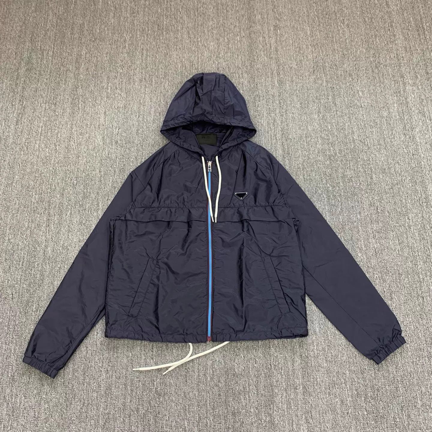 Prada Blue Hooded Light Jacket Size M Size US M / EU 48-50 / 2 - 1 Thumbnail