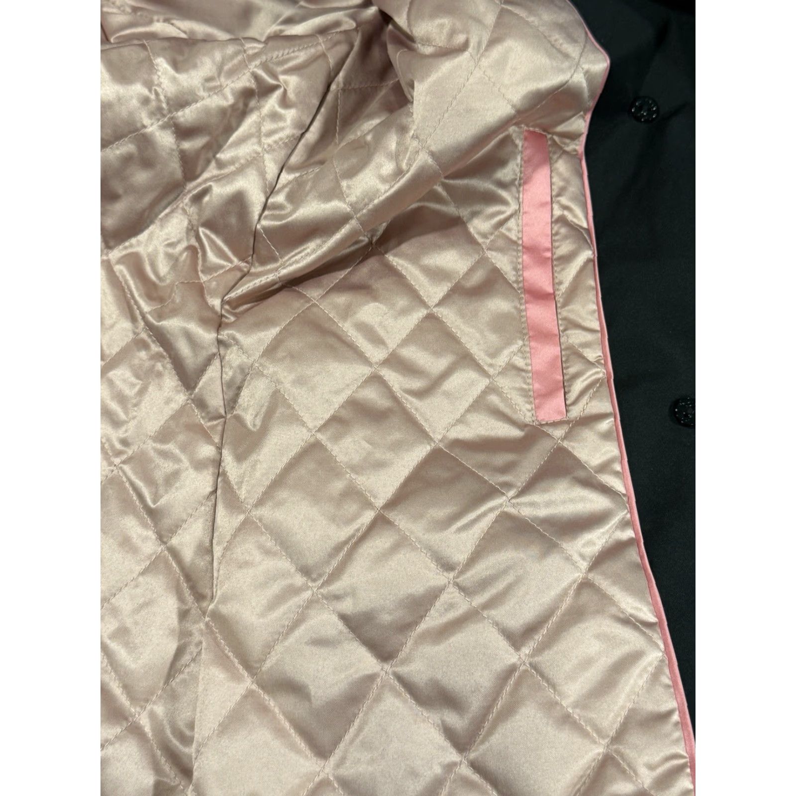 Vintage Kate Spade New York Double-Breasted Belted Trench Coat Pink Quilted Lining XL Belted Trench Coat New York Kate Spade XL Black Size XL / US 12-14 / IT 48-50 - 4 Thumbnail
