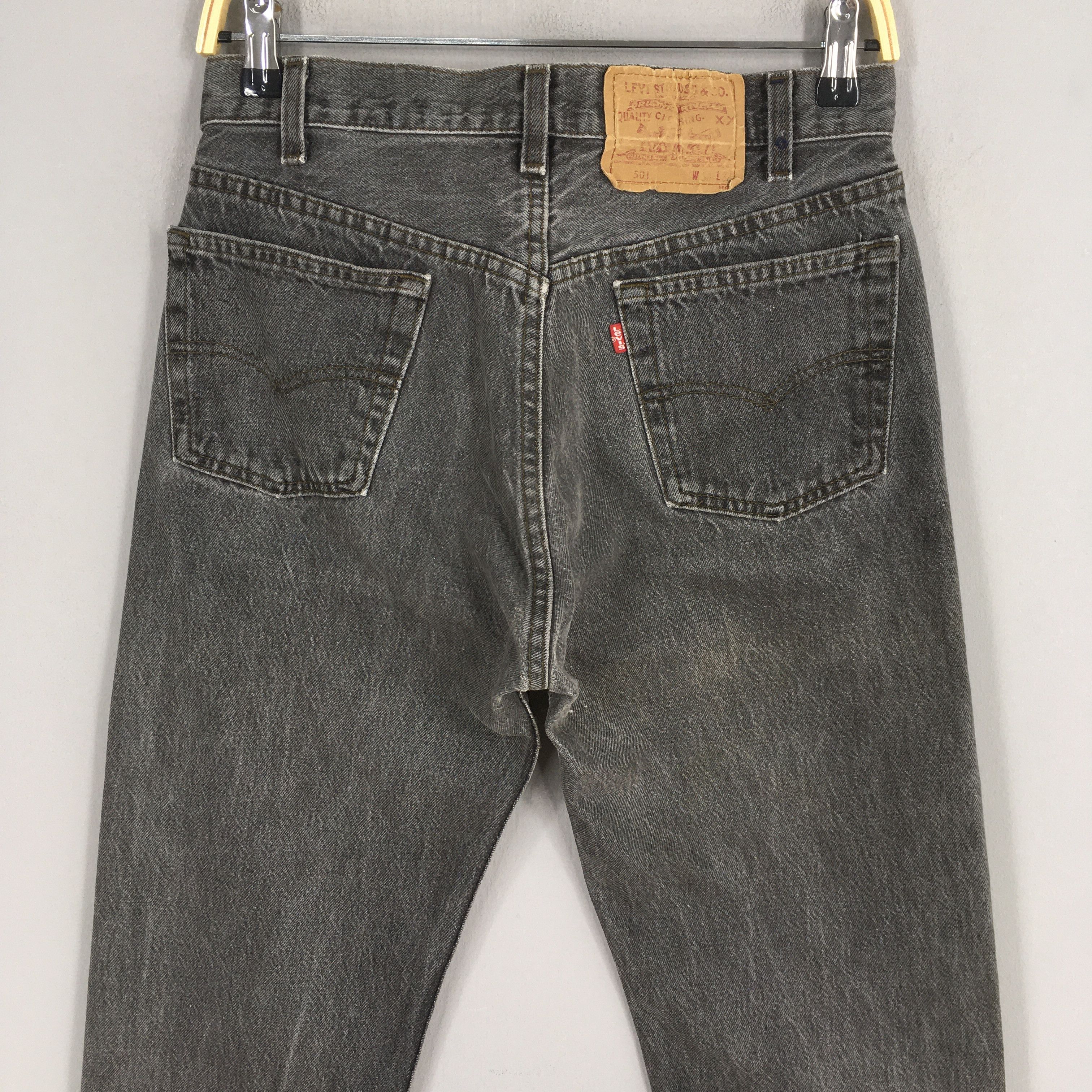 Levi's Size 28x31 Vintage 80s Levi's 501 Black Jeans S926 Size US 28 / EU 44 - 9 Thumbnail