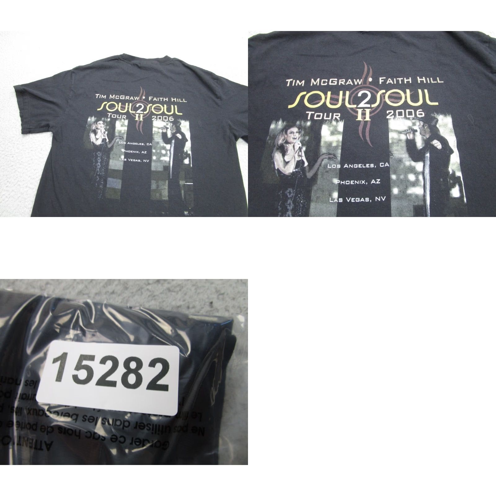 Vintage Tim McGraw Shirt Mens Medium Faith Hill Concert Tour 2008 Country Music Tee Size US M / EU 48-50 / 2 - 8 Thumbnail