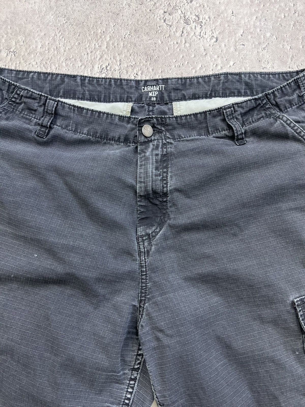 Carhartt × Vintage Carhartt Shorts Carpenter cargo faded Work Shorts Y2K Size US 38 / EU 54 - 4 Thumbnail